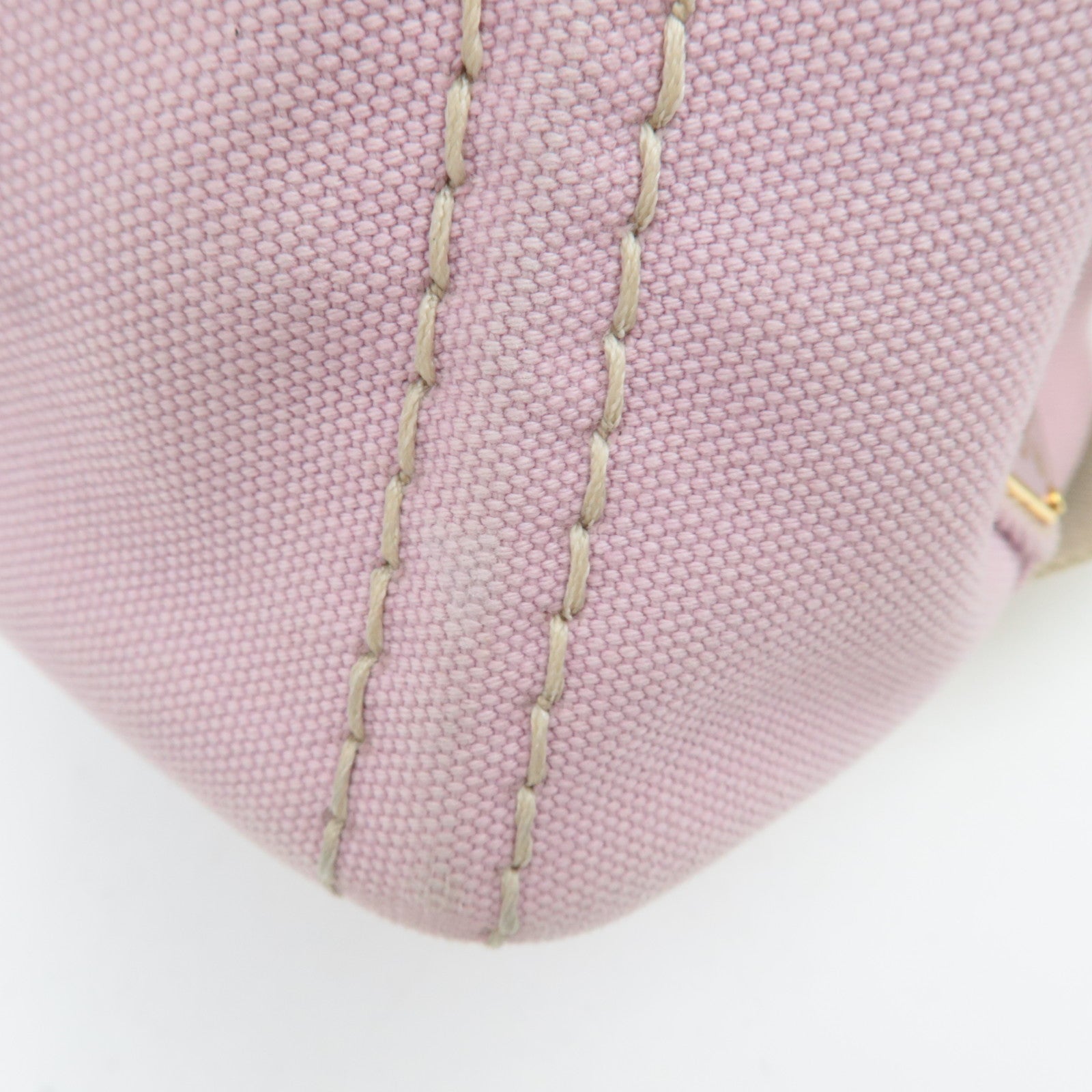 PRADA Canapa Mini 2Way Canvas Tote Bag Pink 1BG439