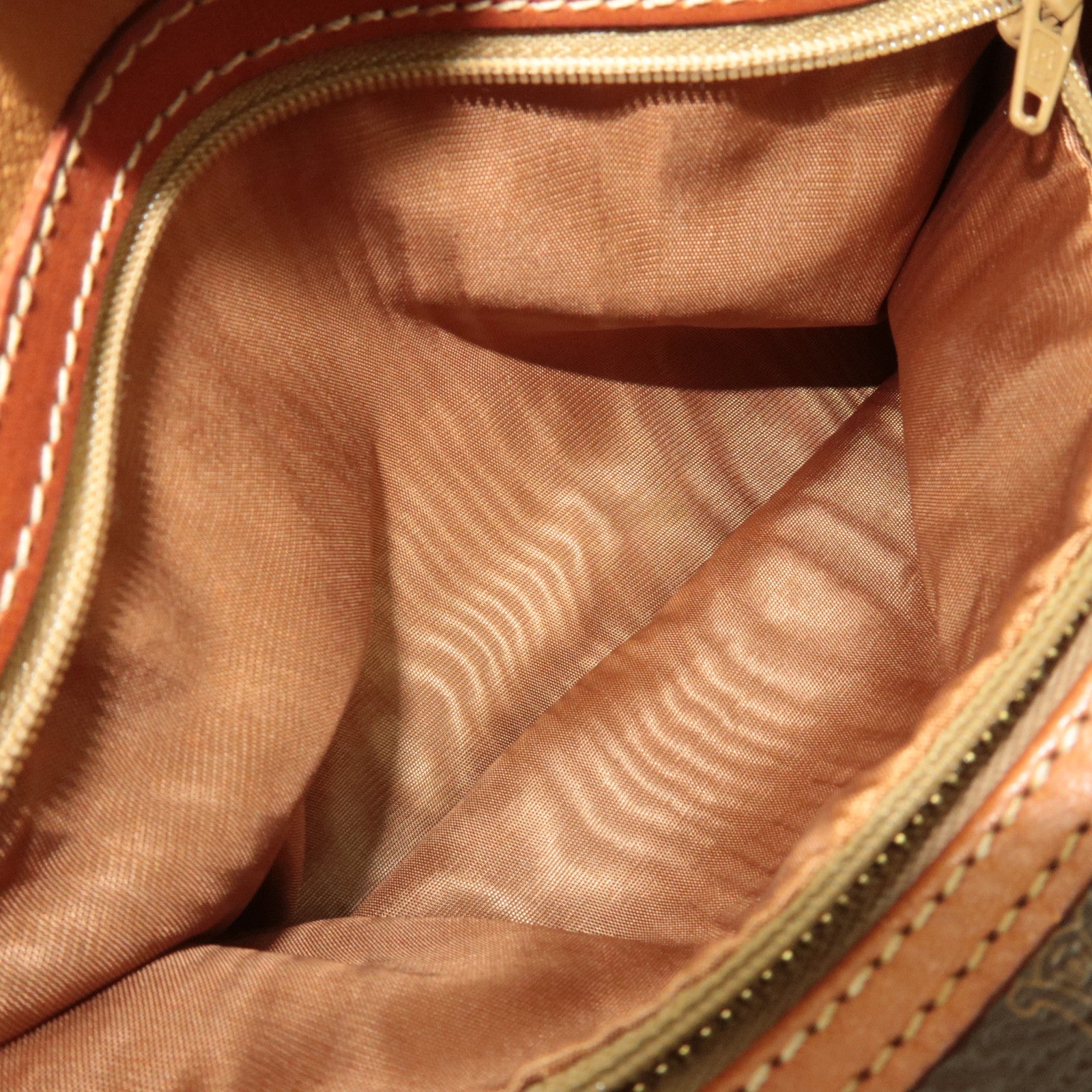 CELINE Macadam PVC Leather Shoulder Bag Brown