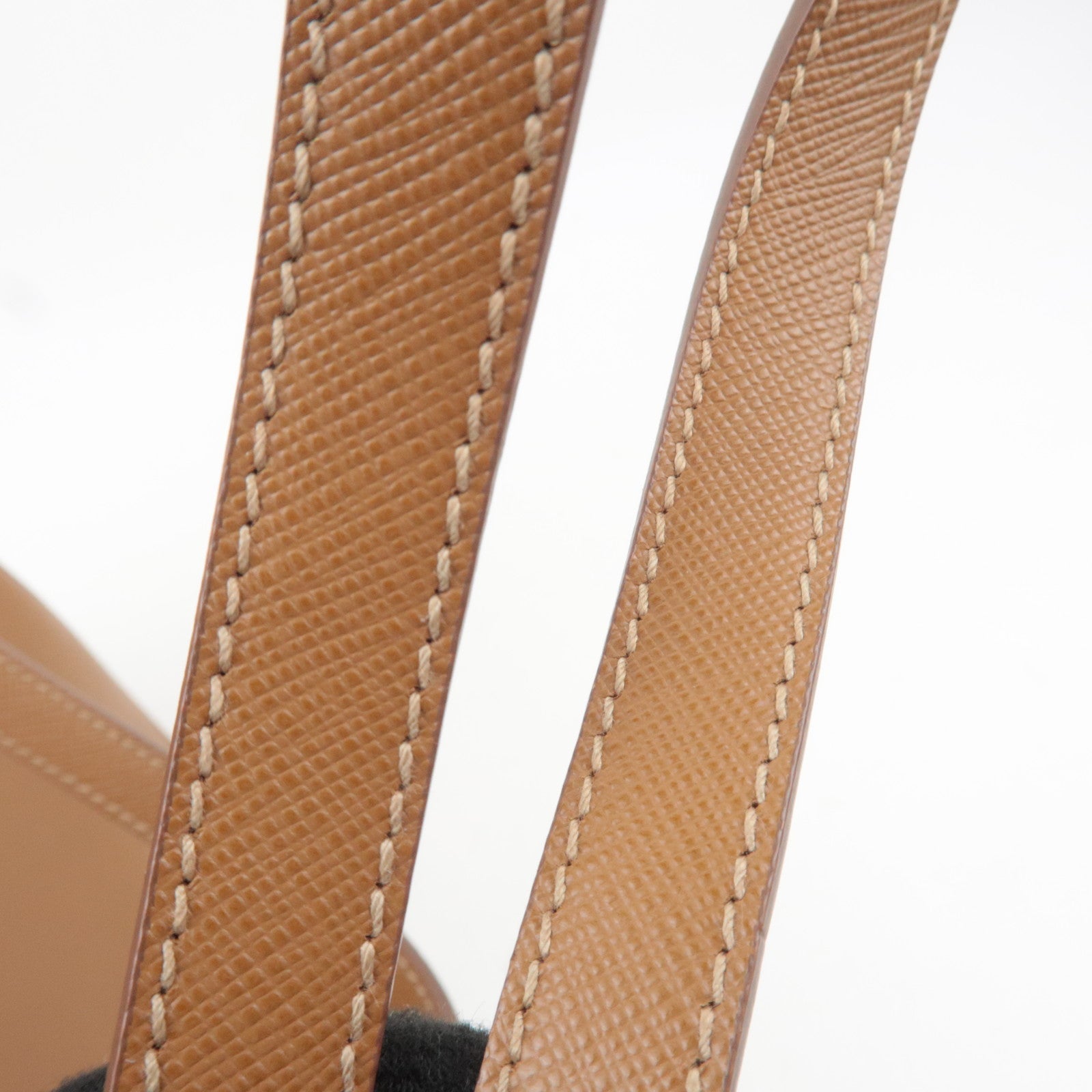 PRADA Galleria Large Saffiano 2Way Handbag Brown
