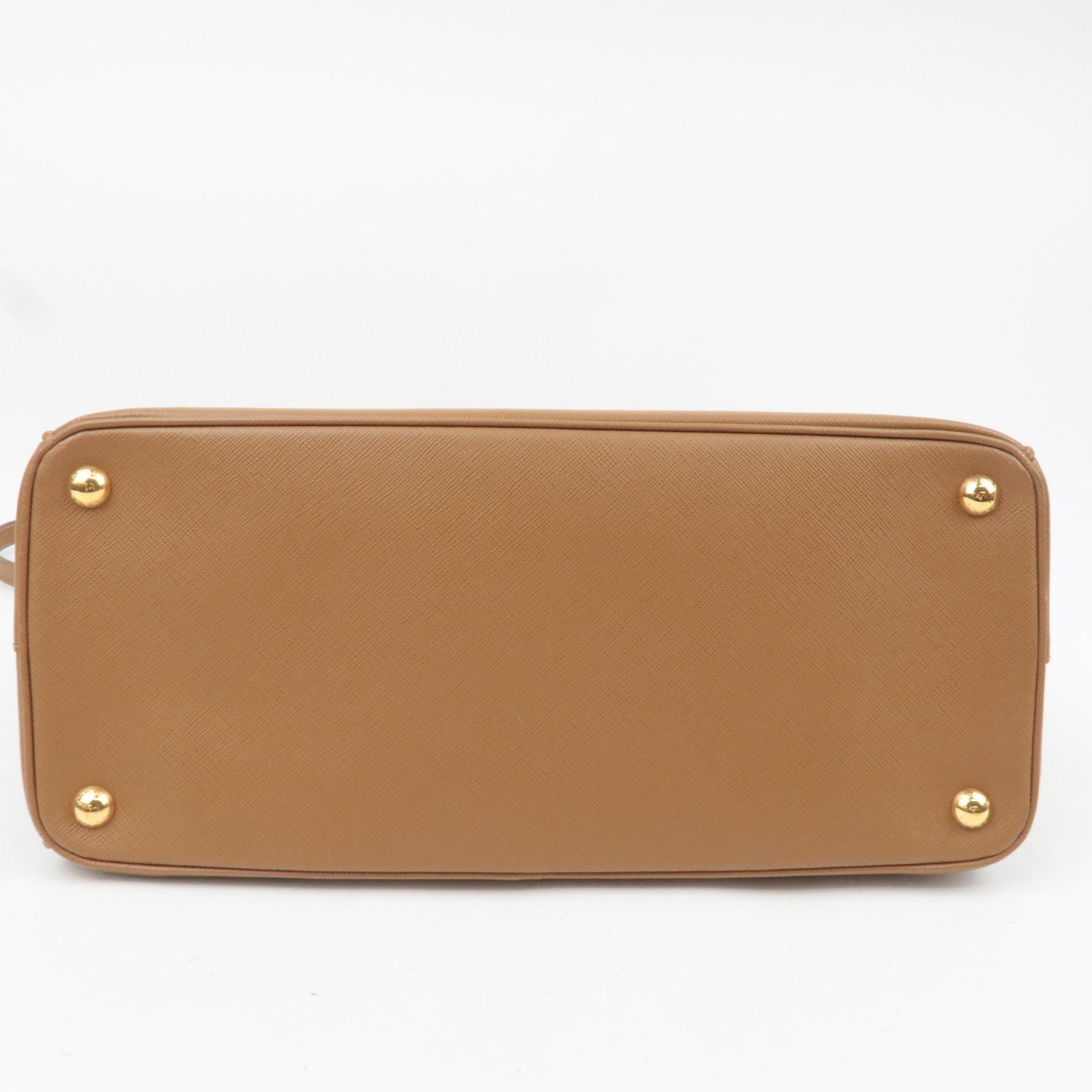 PRADA Galleria Large Saffiano 2Way Handbag Brown