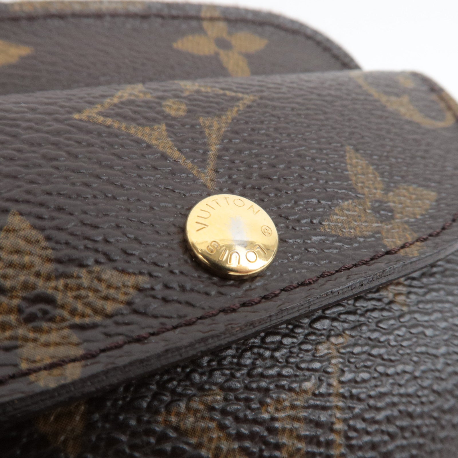 Louis Vuitton Monogram Porte Monnaie Shilling Coin Case M60025