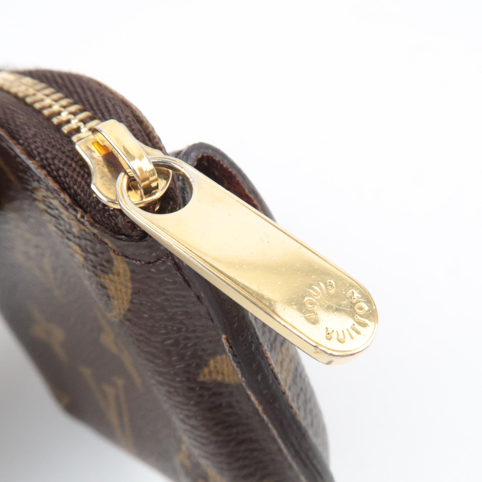 Louis Vuitton Monogram Porte Monnaie Shilling Coin Case M60025