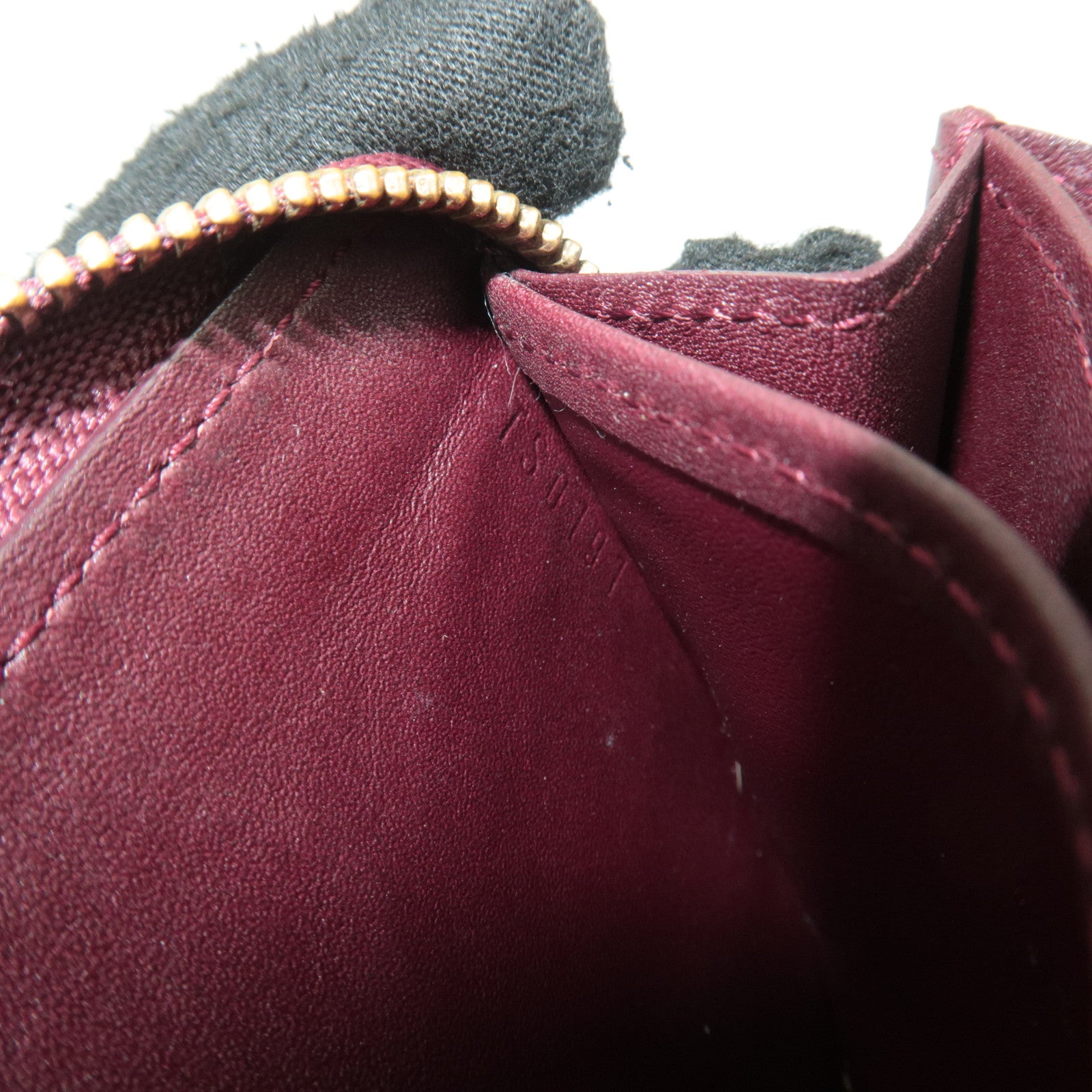 Louis Vuitton Monogram Vernis Zippy Coin Purse Rouge Fauviste M91534