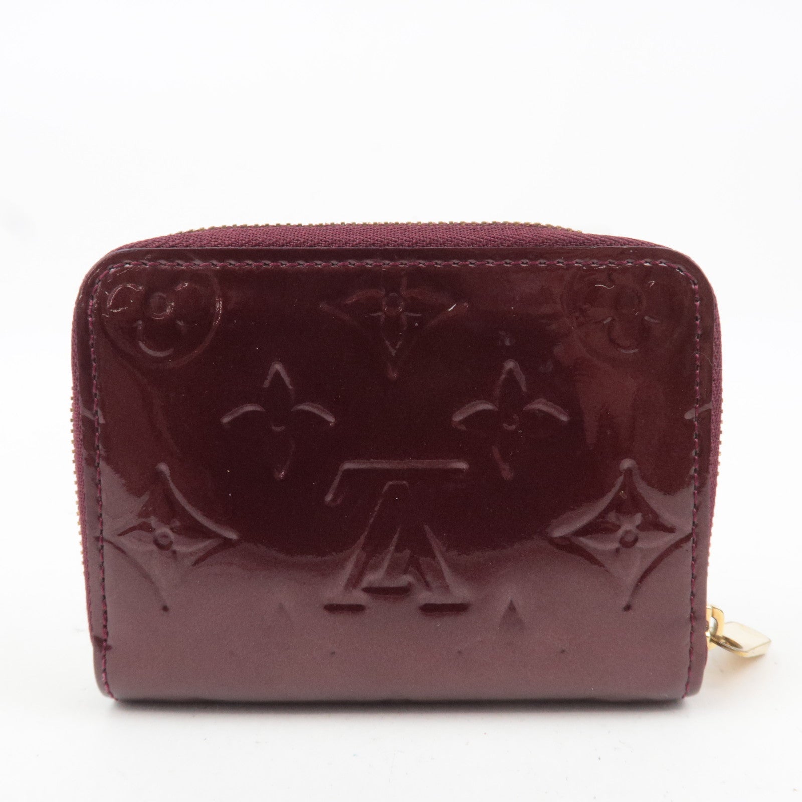 Louis Vuitton Monogram Vernis Zippy Coin Purse Rouge Fauviste M91534
