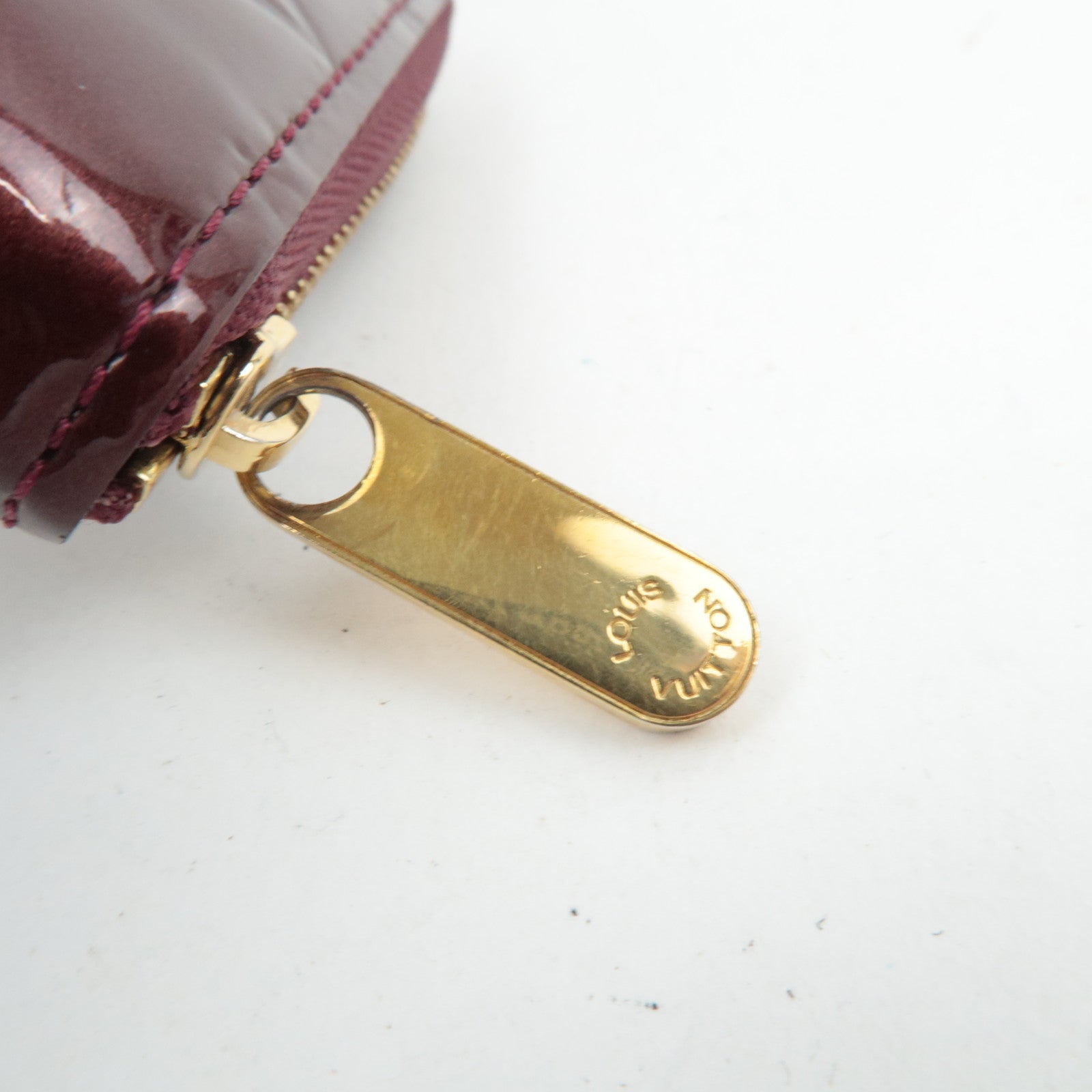 Louis Vuitton Monogram Vernis Zippy Coin Purse Rouge Fauviste M91534