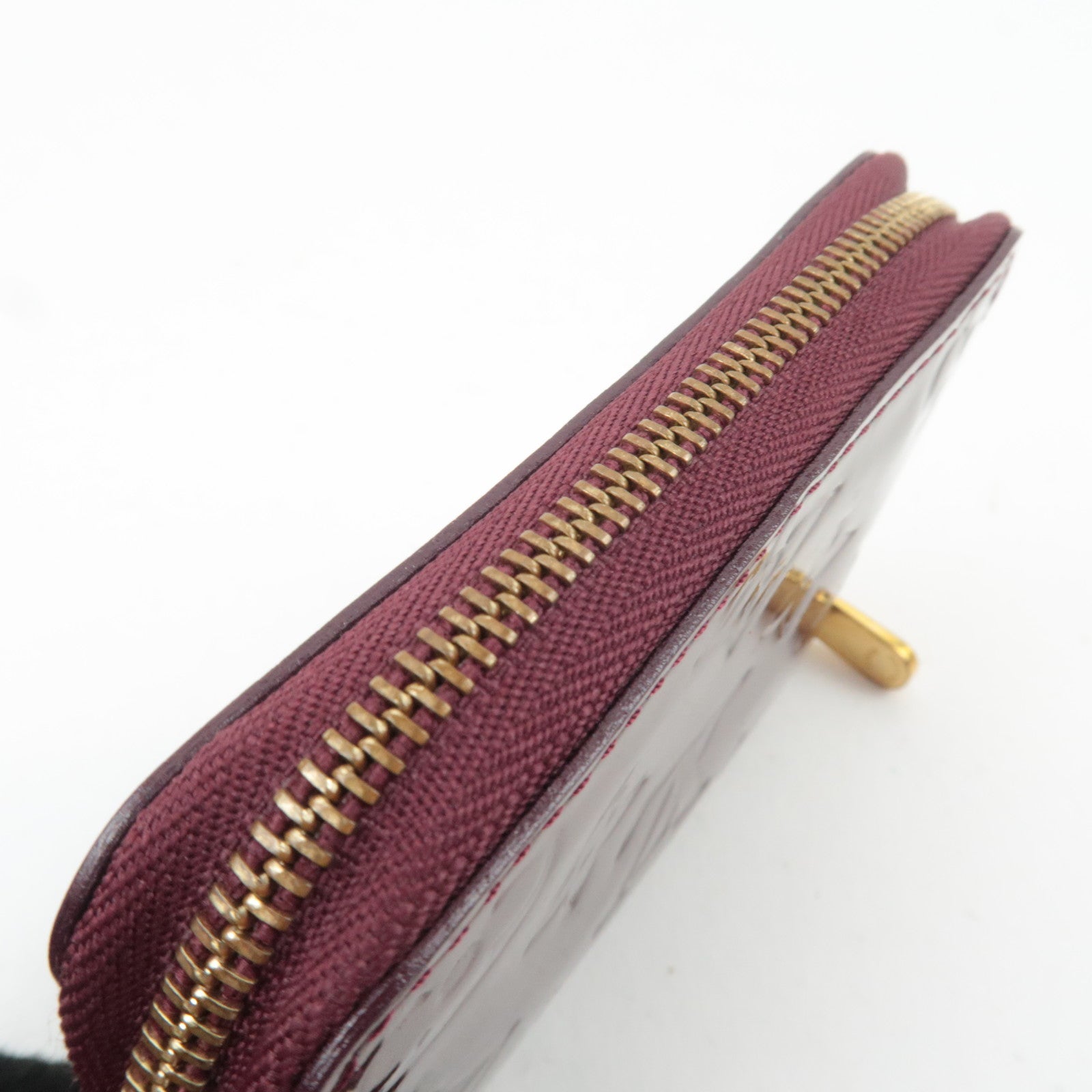Louis Vuitton Monogram Vernis Zippy Coin Purse Rouge Fauviste M91534