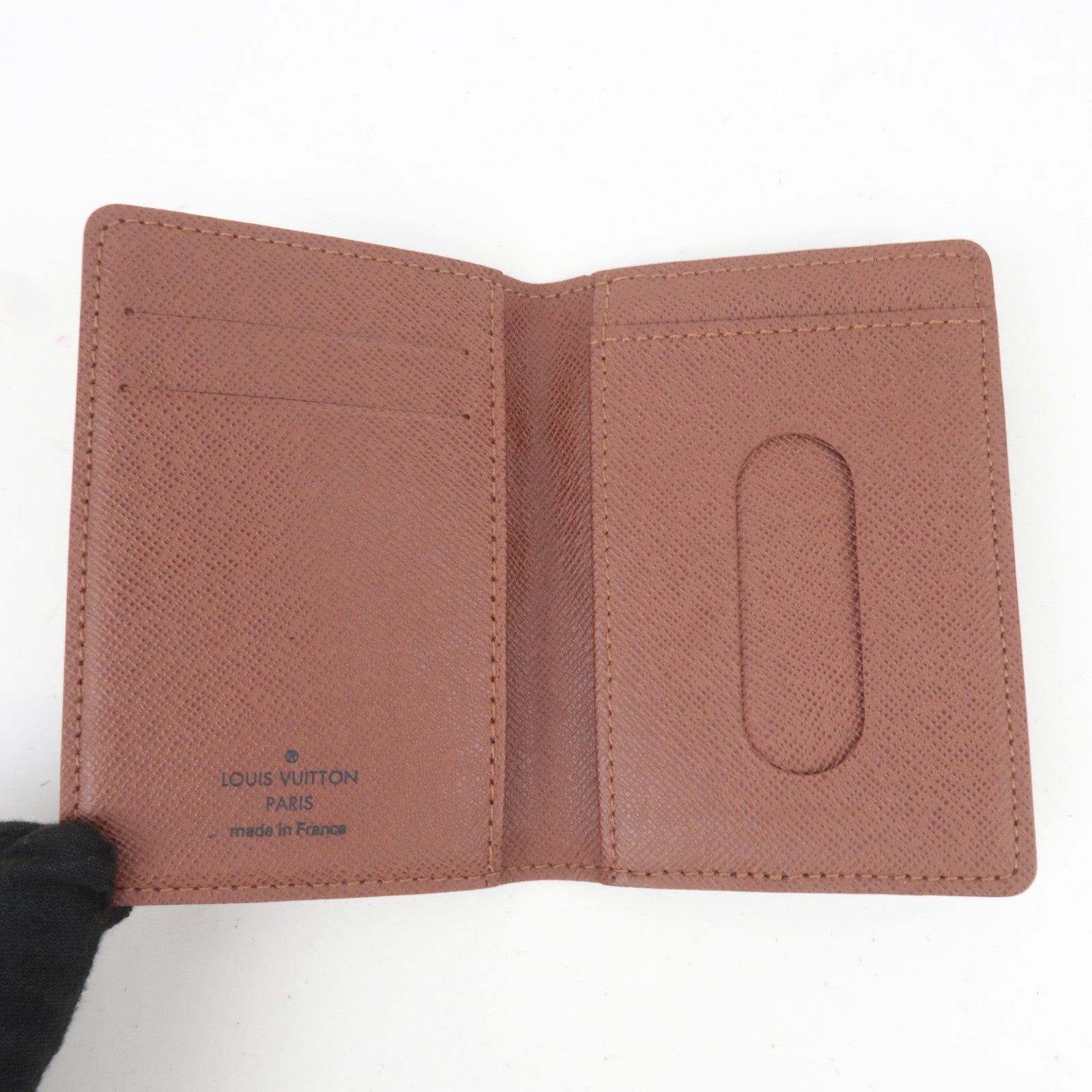 Louis Vuitton Monogram Porte Carte Pass Vertical Card Case M66541