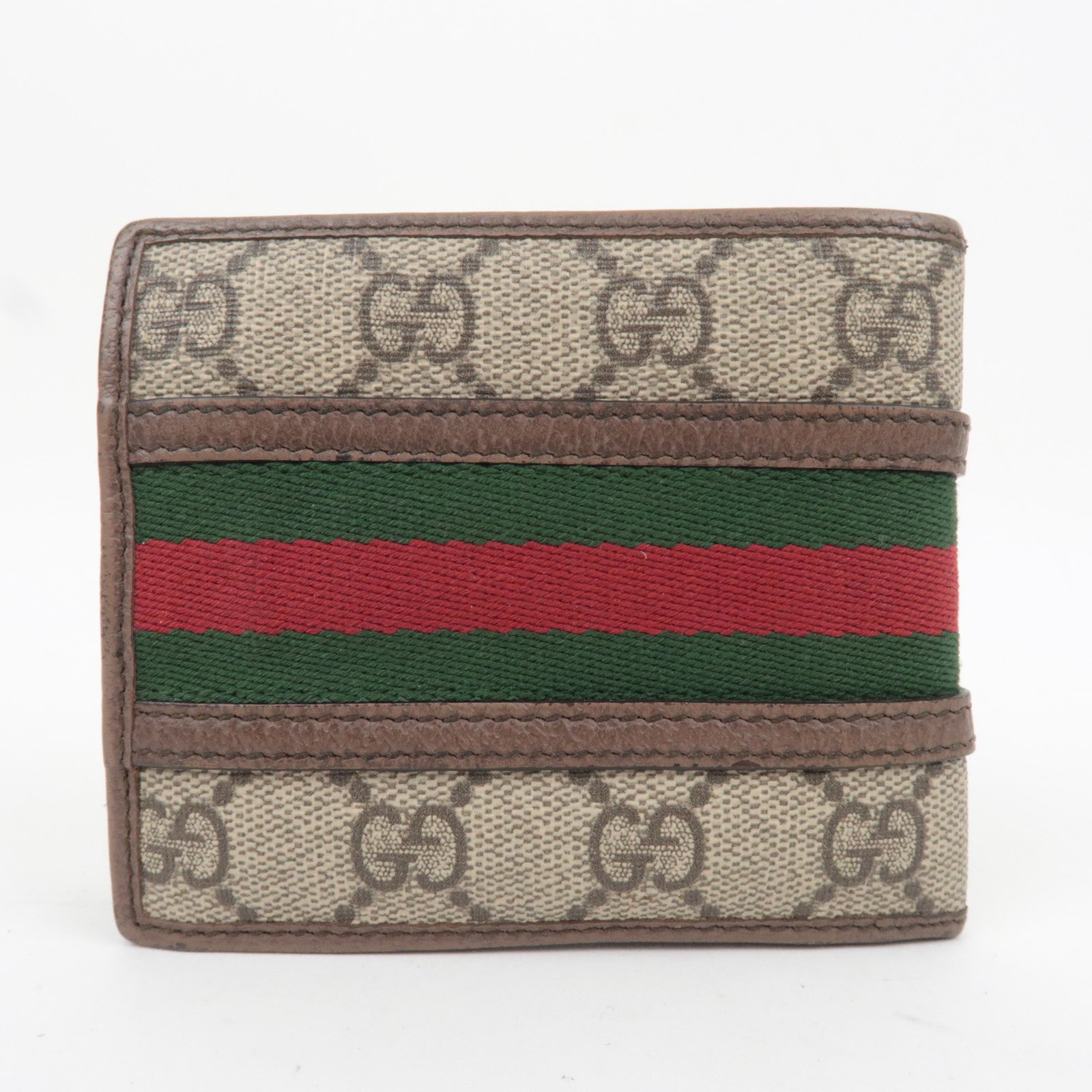 GUCCI Ophidia Sherry GG Supreme Wallet Beige 597609