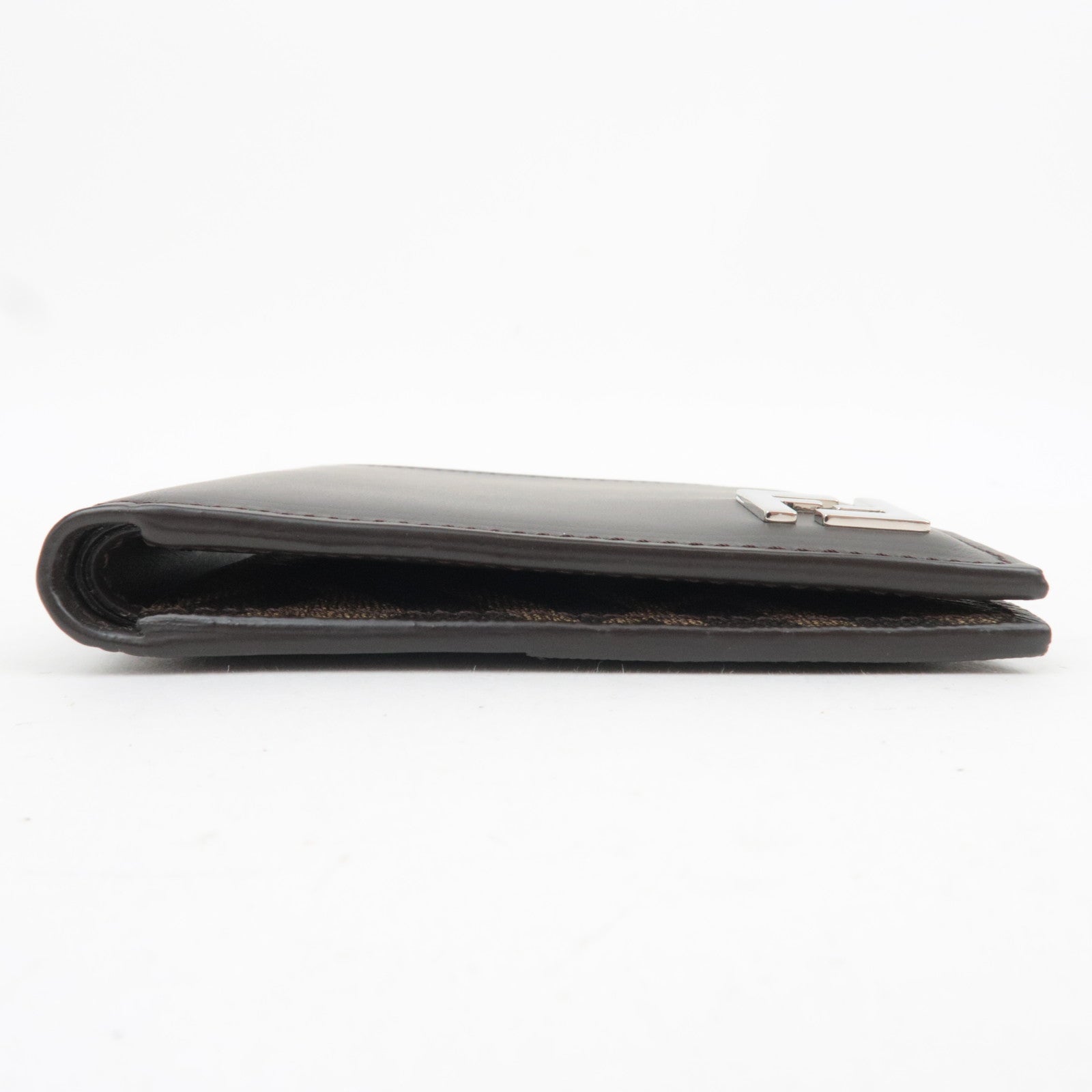 FENDI Zucca PVC Leather Wallet Brown 7M0356