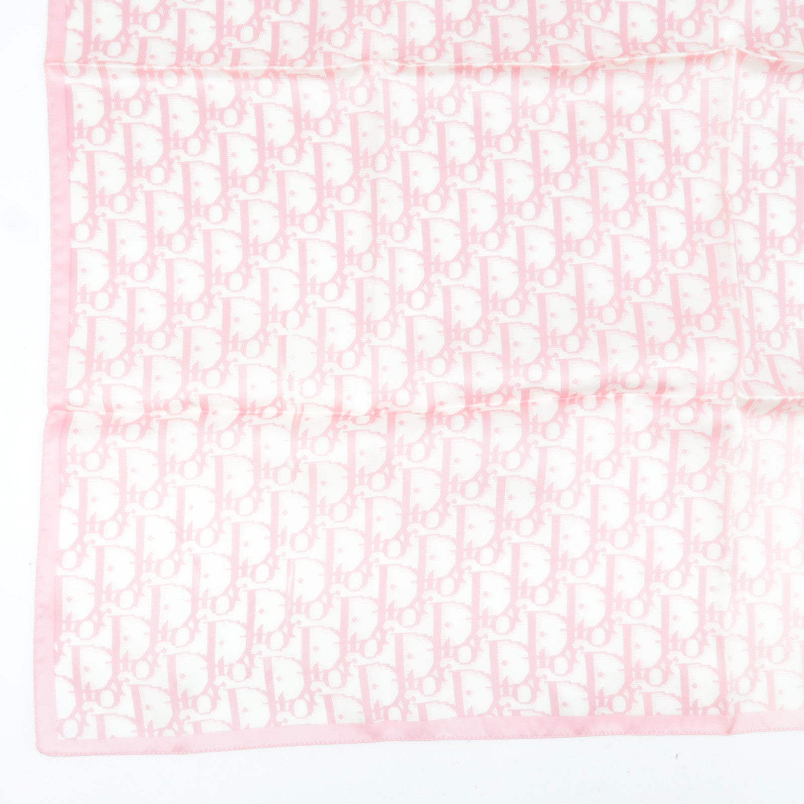 Christian Dior Trotter Scarf 68% Silk 32% Cotton Pink