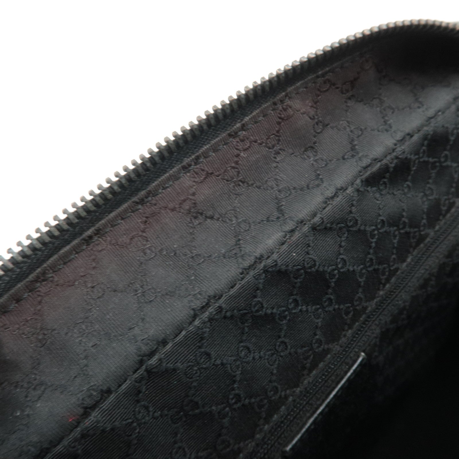 GUCCI Leather Shoulder Bag Black 002.1115