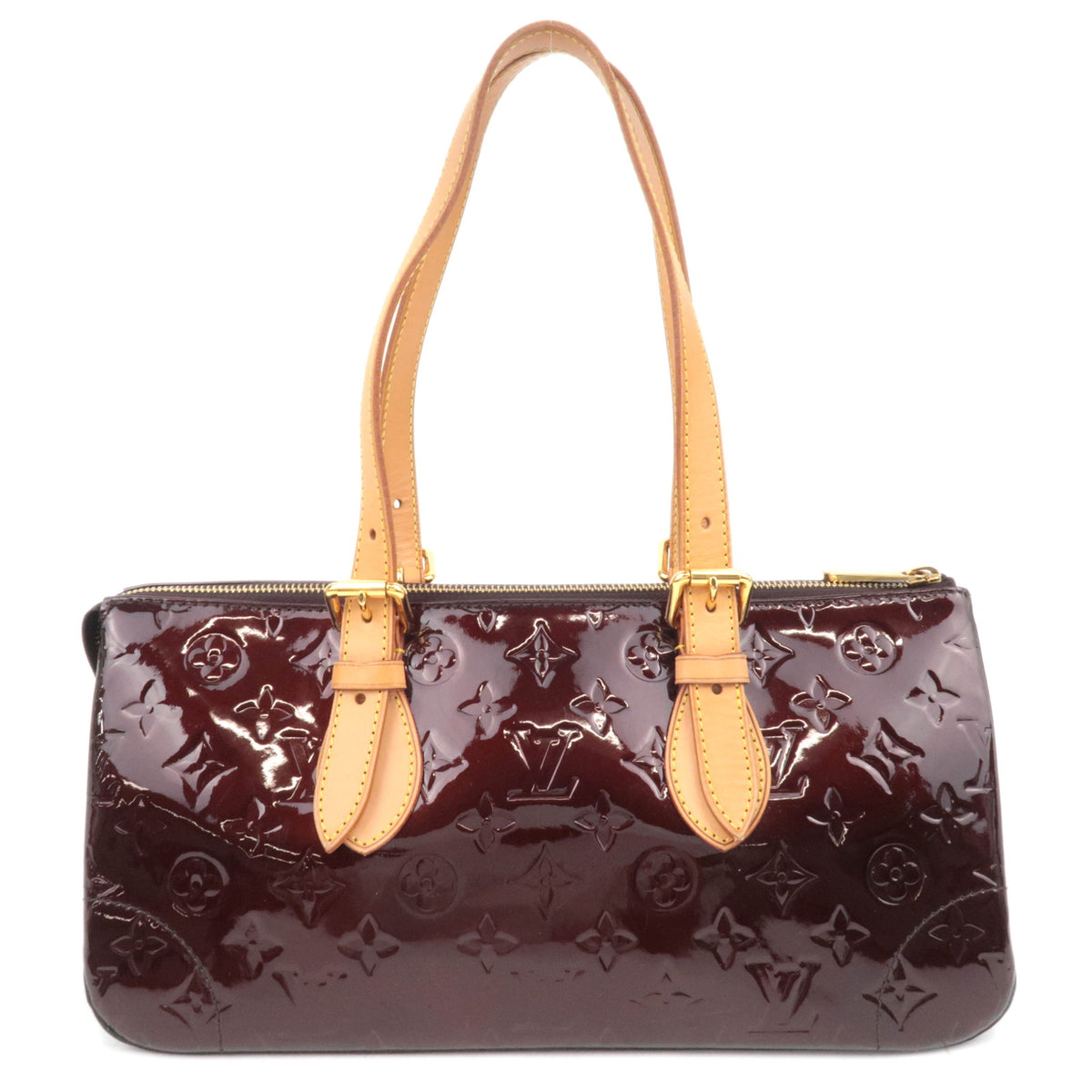 Louis Vuitton Monogram Vernis Rosewood Avenue Shoulder Bag Amarante M93510