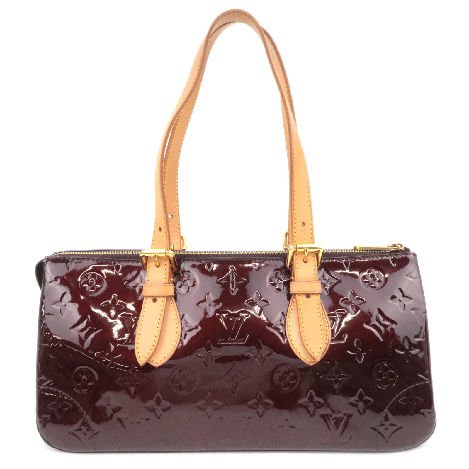 Louis Vuitton Monogram Vernis Rosewood Avenue Shoulder Bag Amarante M93510