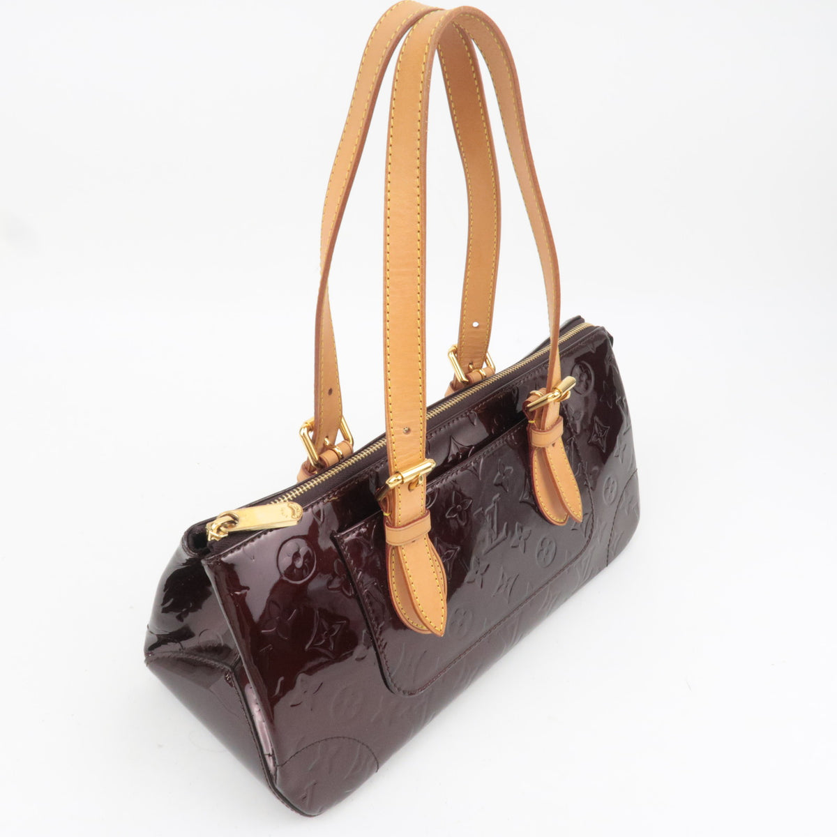 Louis Vuitton Monogram Vernis Rosewood Avenue Shoulder Bag Amarante M93510