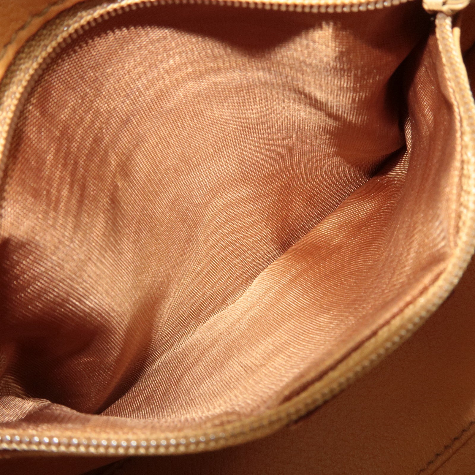 CELINE Macadam 2Way PVC Leather Handbag Brown