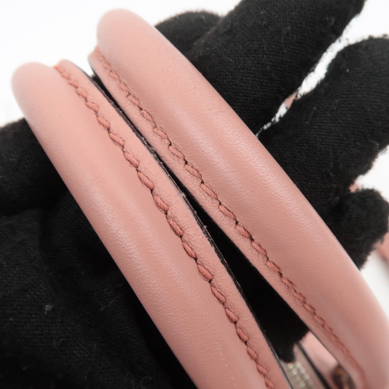 GUCCI Microguccissima 2Way Leather Handbag Pink 449654