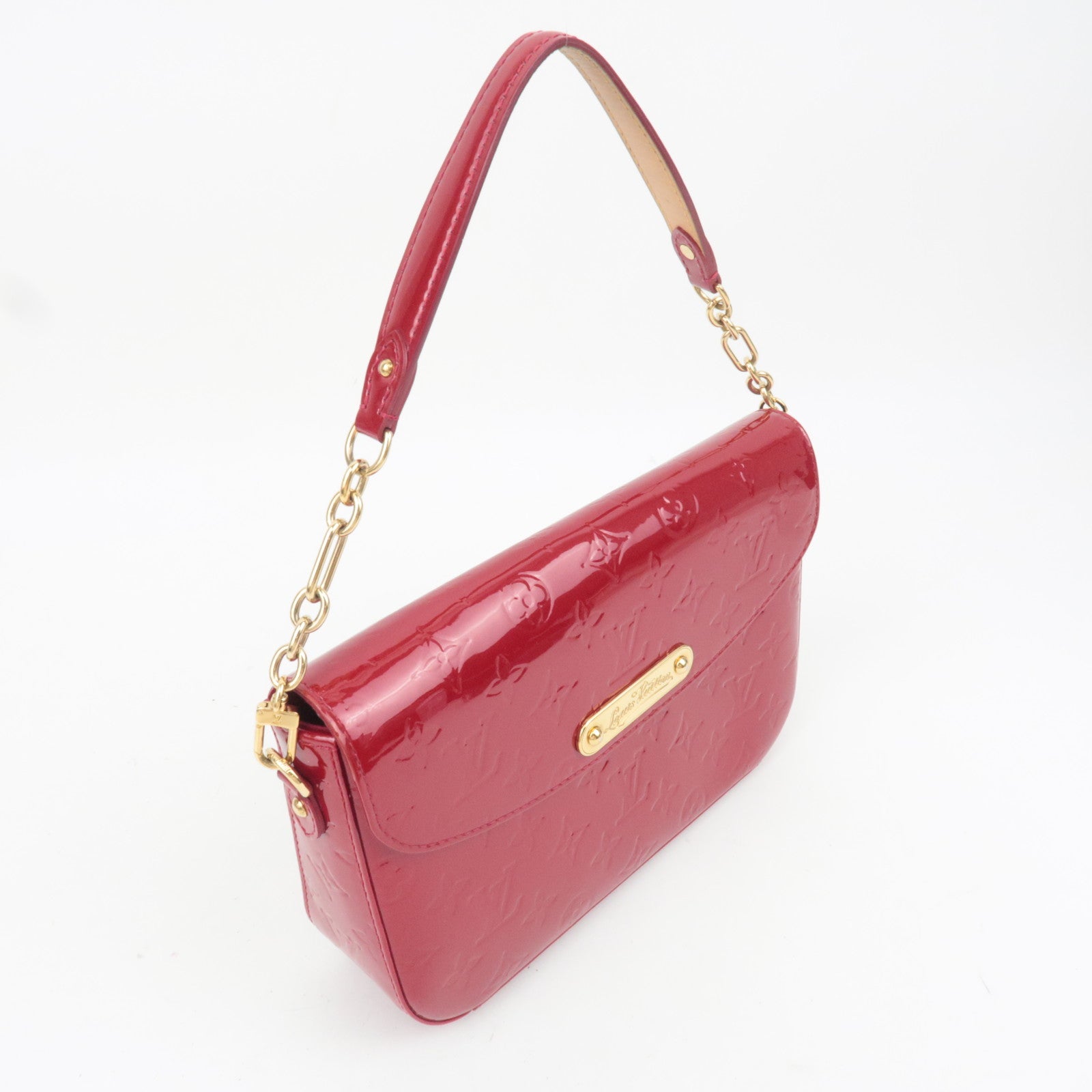 Louis Vuitton Monogram Vernis Rodeo Drive Shoulder Bag Pomme D'Amour M93599