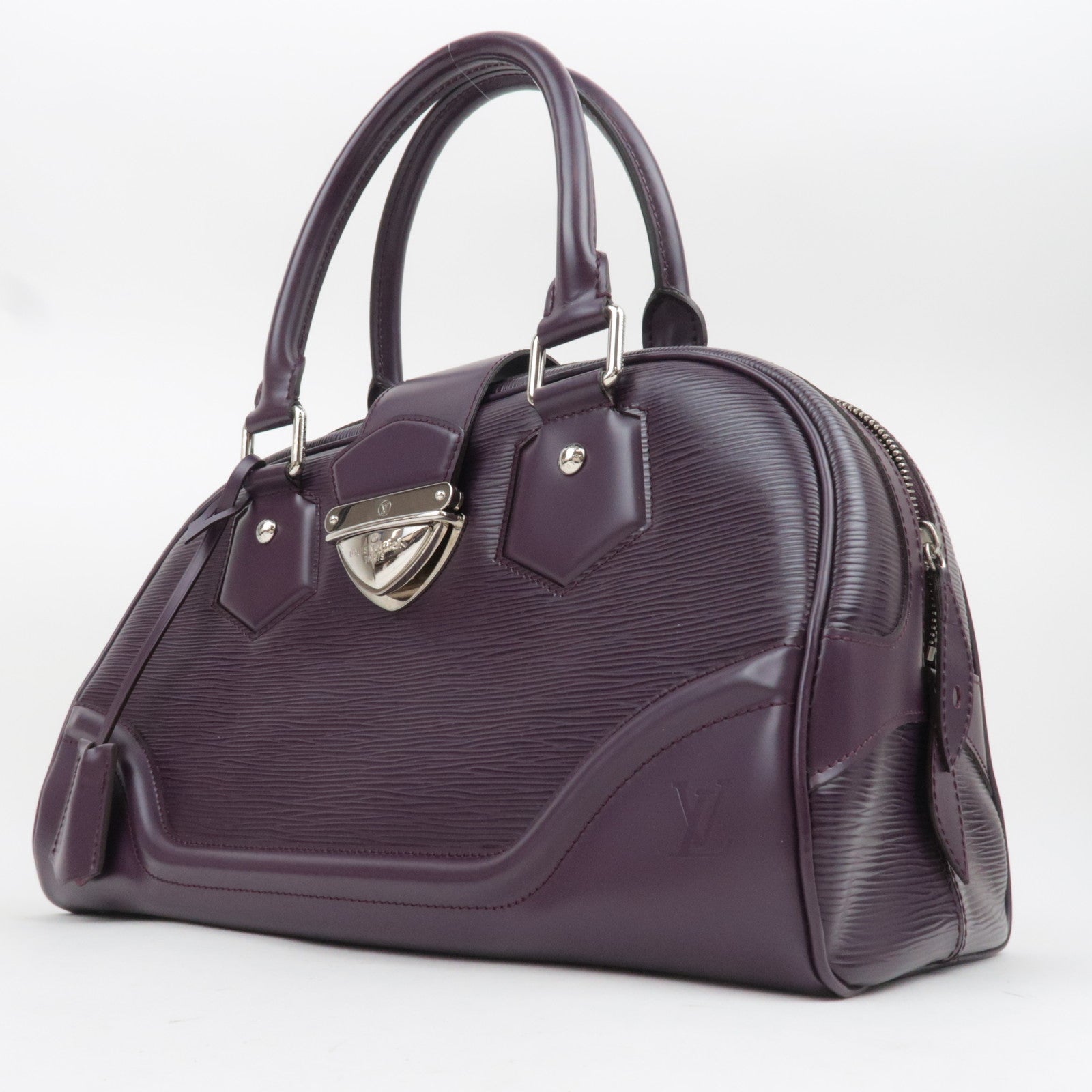 Louis Vuitton Epi Bowling Montaigne GM Handbag Cassis M5931K
