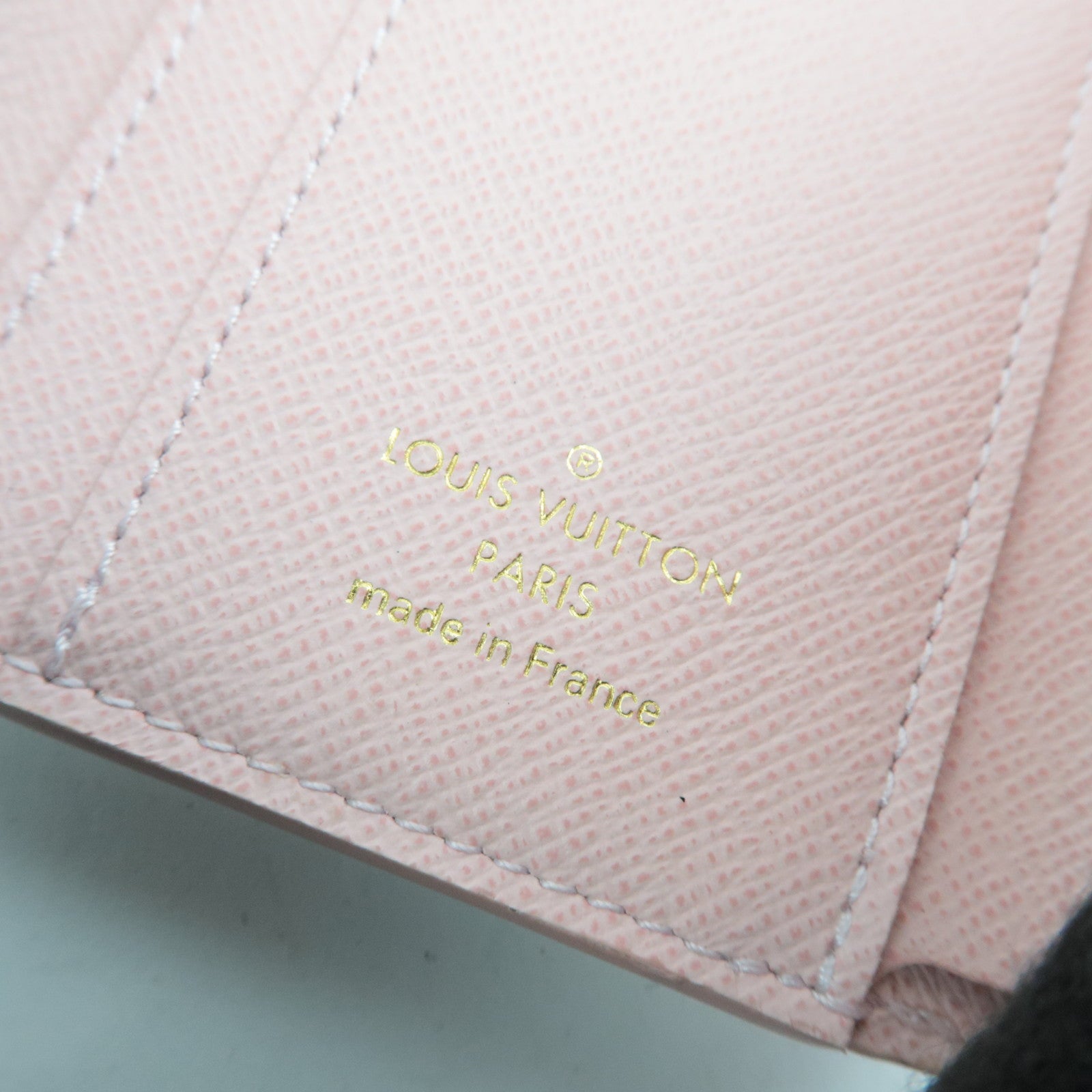 Louis Vuitton Damier Azur Portefeuille Zoe Wallet Rose Ballerine N60168