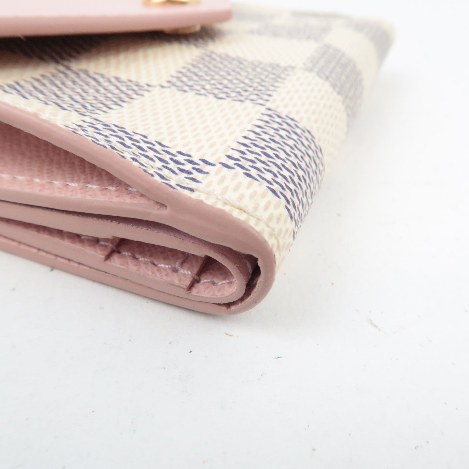 Louis Vuitton Damier Azur Portefeuille Zoe Wallet Rose Ballerine N60168