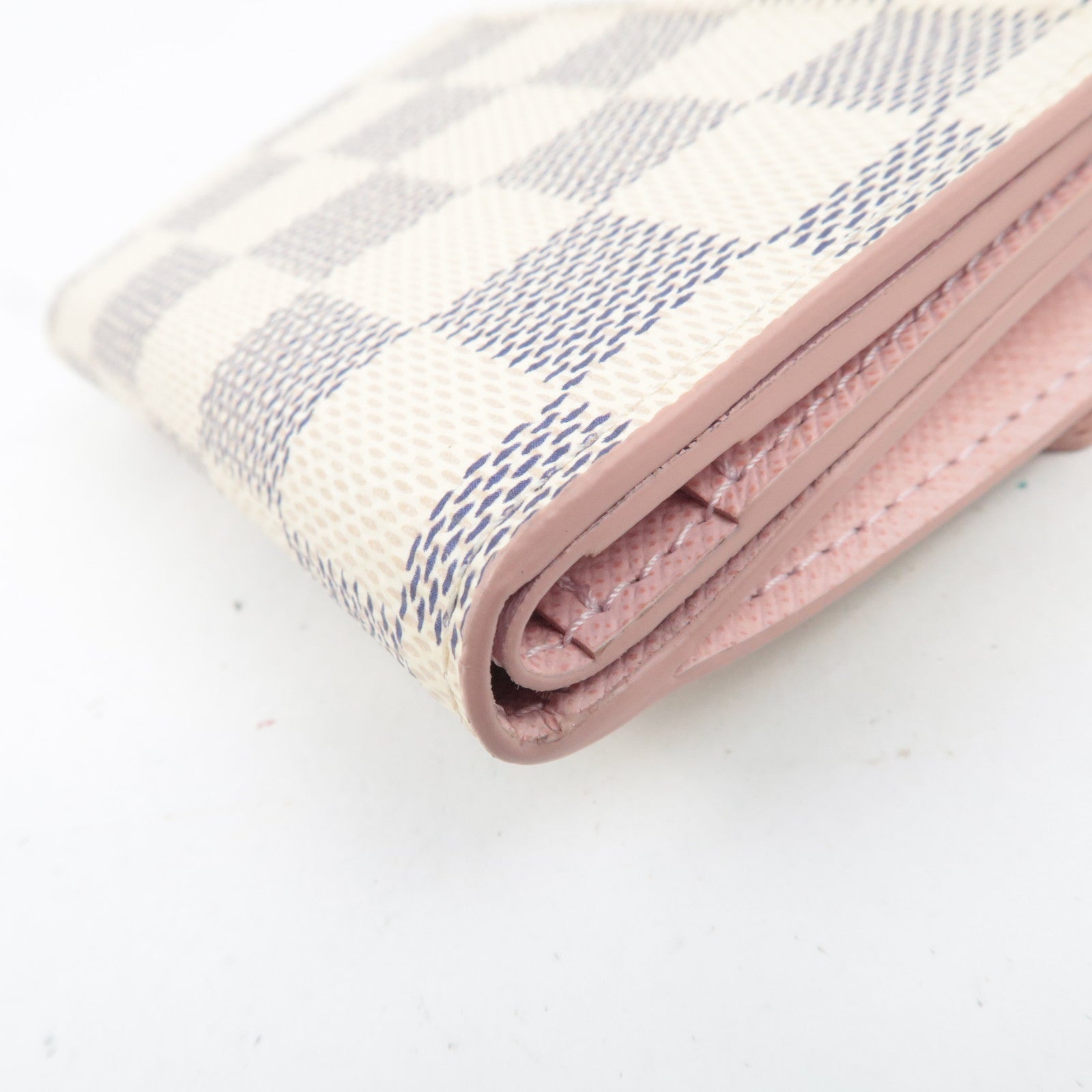 Louis Vuitton Damier Azur Portefeuille Zoe Wallet Rose Ballerine N60168