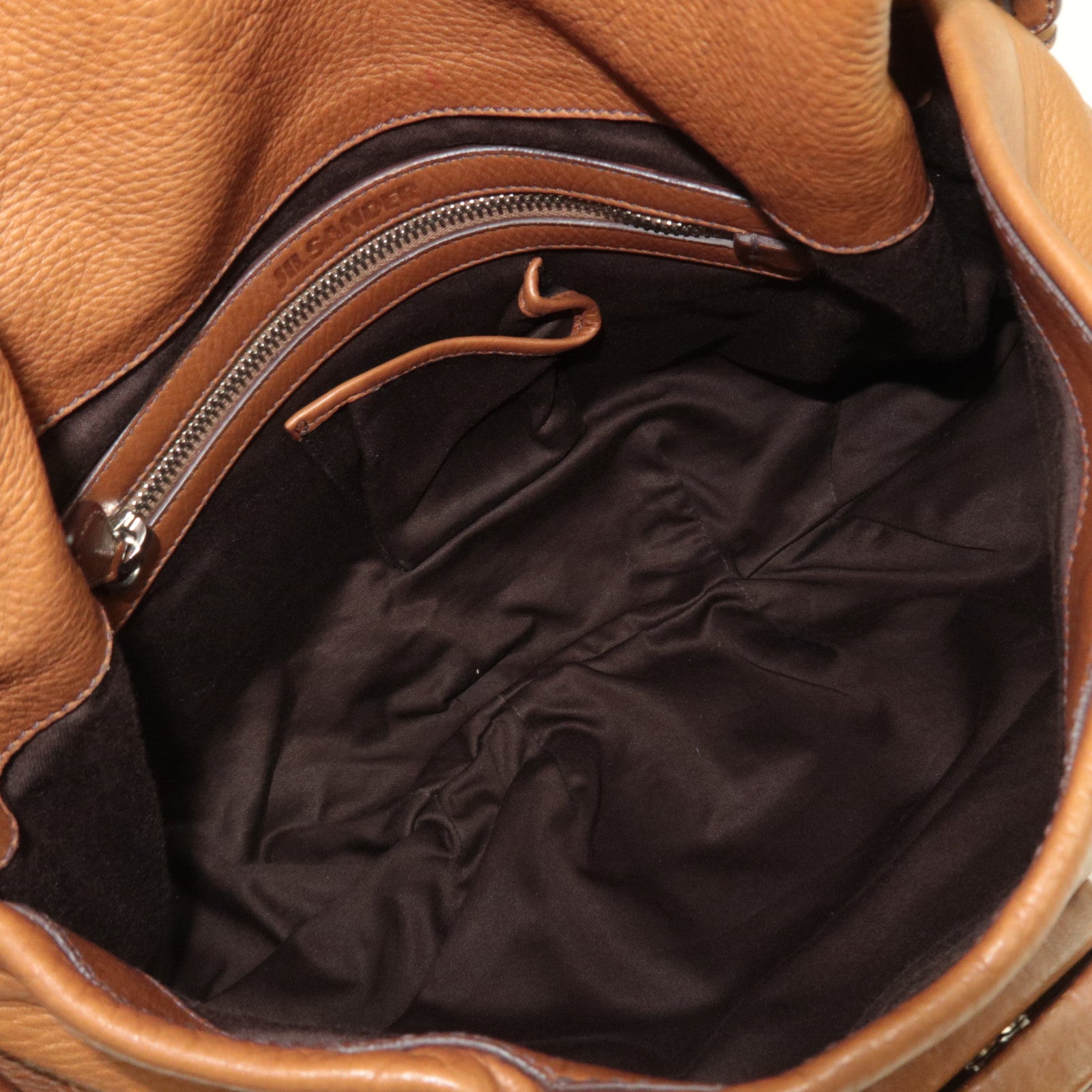 Jil Sander Leather Shoulder Bag Brown
