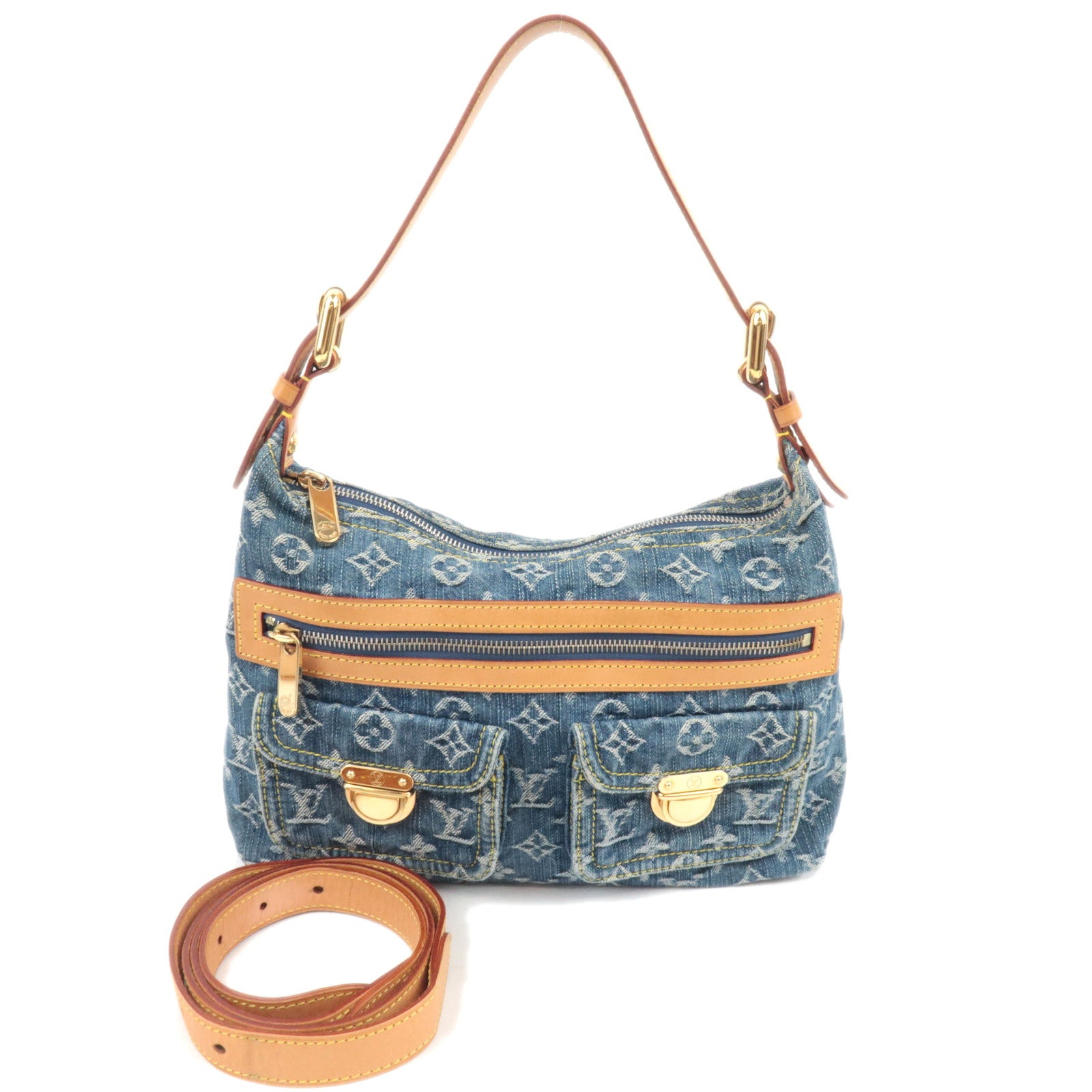 Louis Vuitton Monogram Denim Baggy PM Shoulder Bag M9504989032
