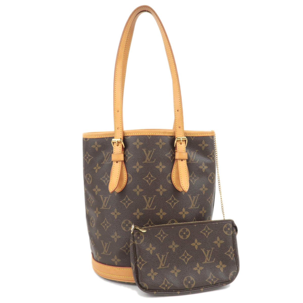 Louis Vuitton Monogram Bucket PM Shoulder Bag M4223889080