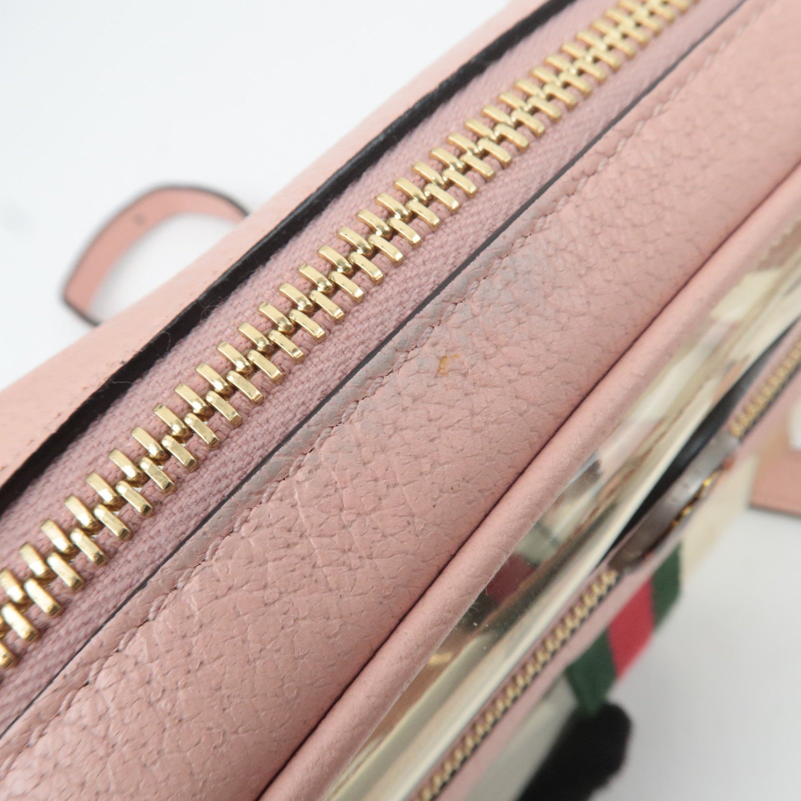 GUCCI Ophidia Clear Shoulder Bag Pink 517350