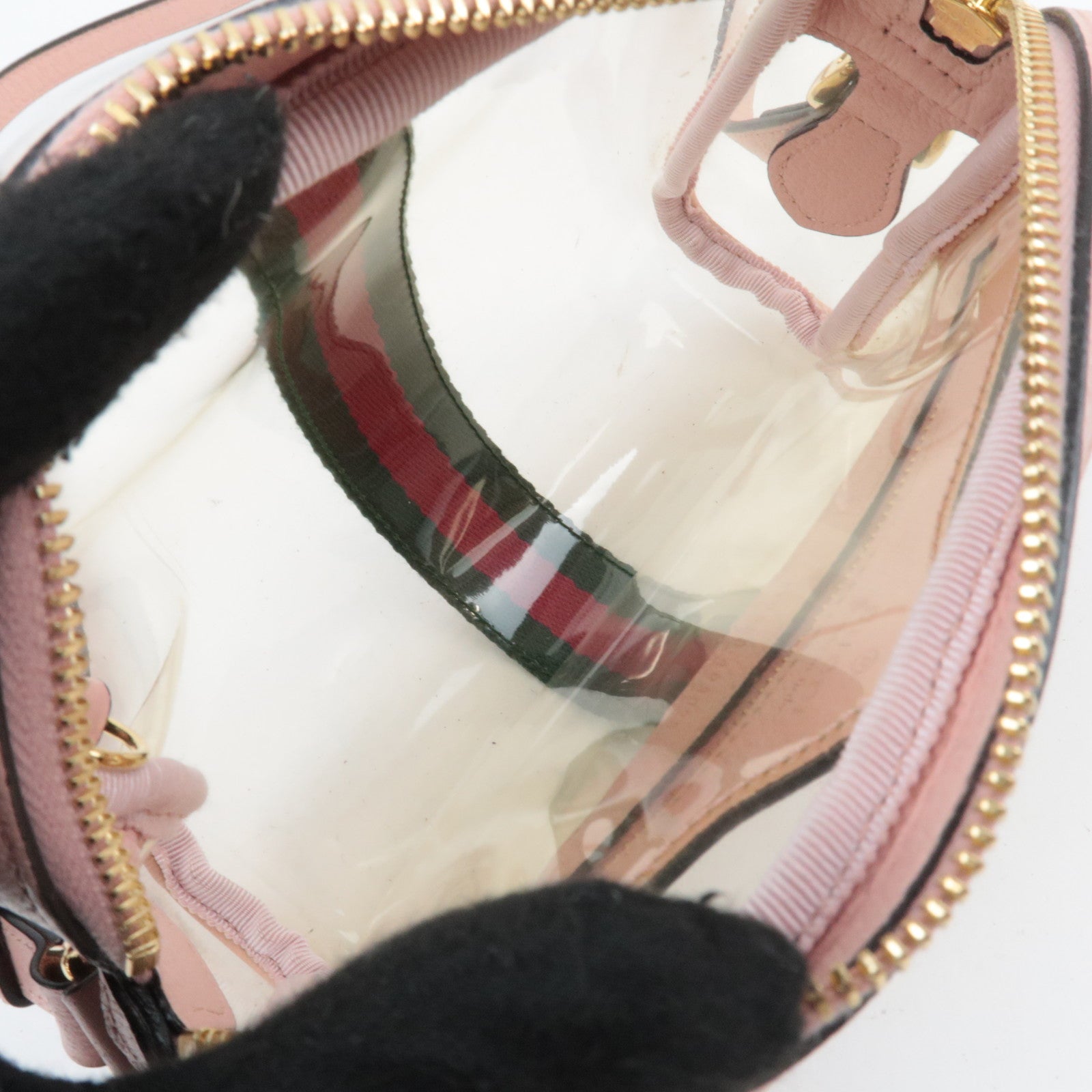 GUCCI Ophidia Clear Shoulder Bag Pink 517350
