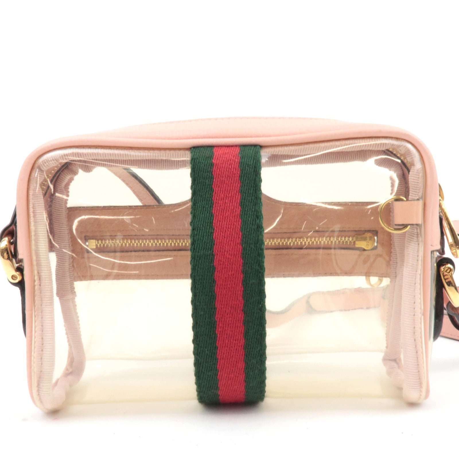 GUCCI Ophidia Clear Shoulder Bag Pink 517350