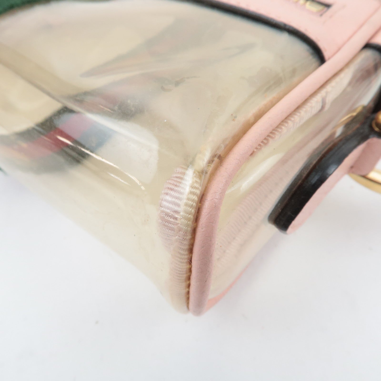 GUCCI Ophidia Clear Shoulder Bag Pink 517350