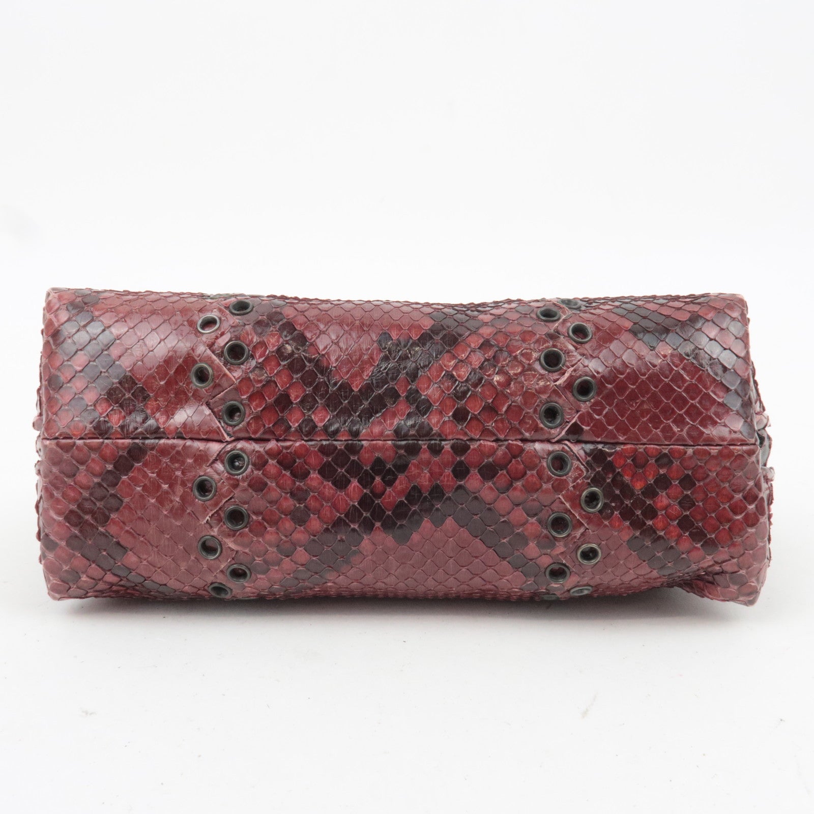 BOTTEGA VENETA Leather Cosmetic Pouch Brown 233558