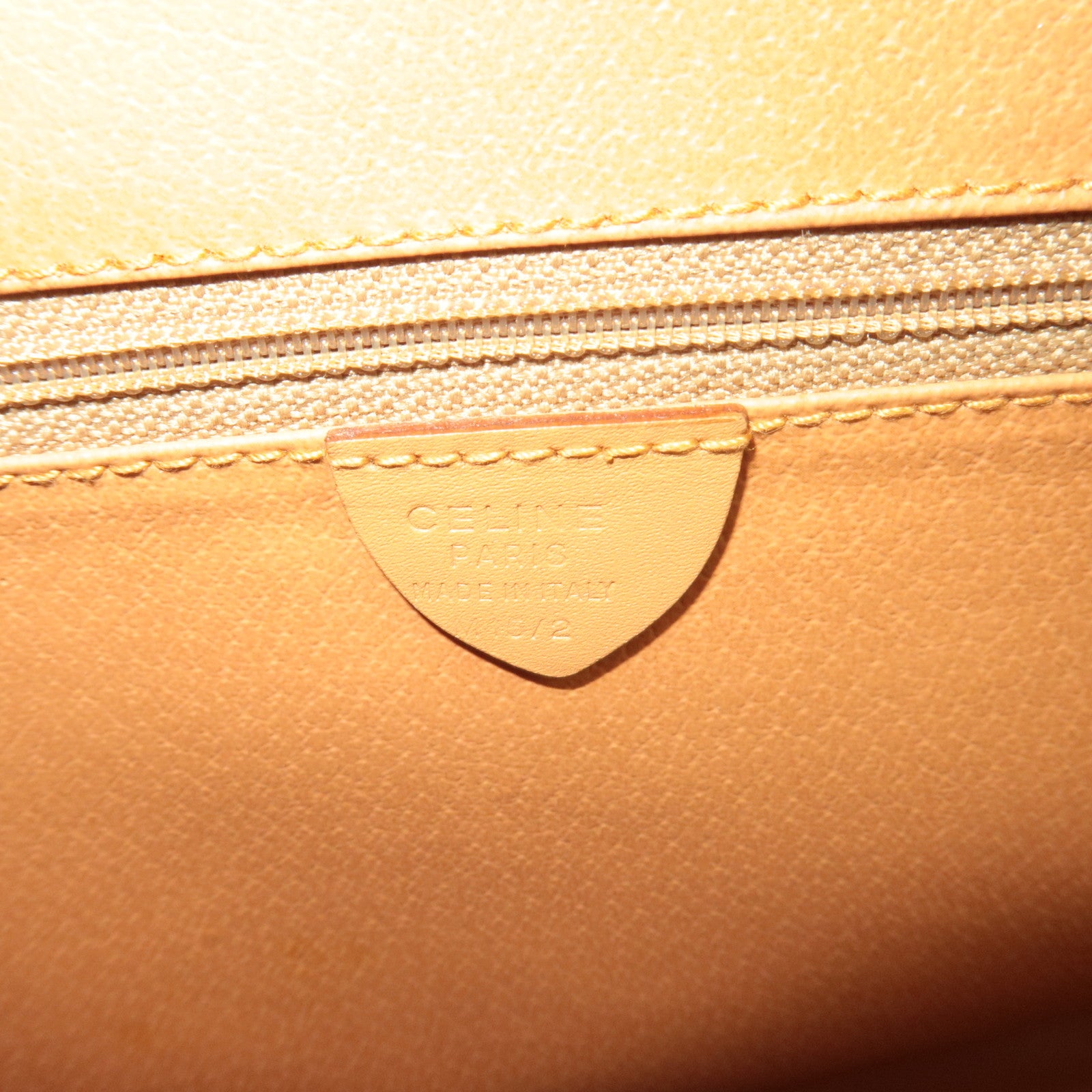 CELINE Macadam PVC Leather Tote Bag Brown