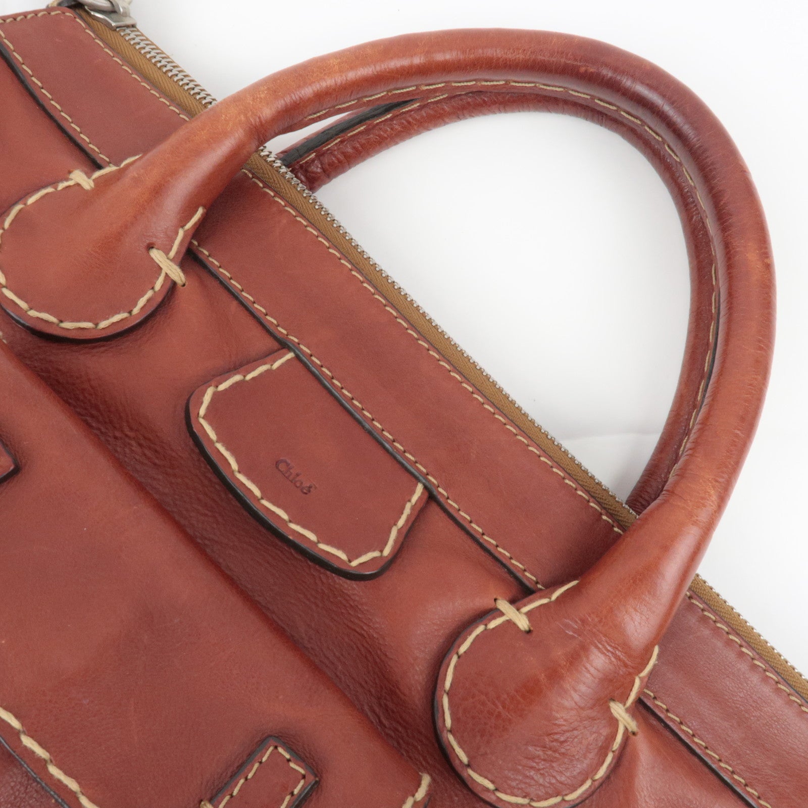 Chloe Edith Leather Handbag Brown