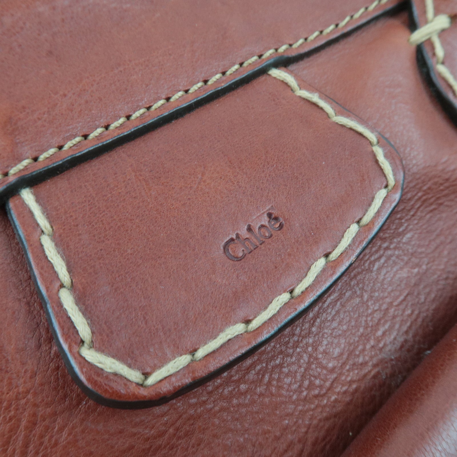 Chloe Edith Leather Handbag Brown