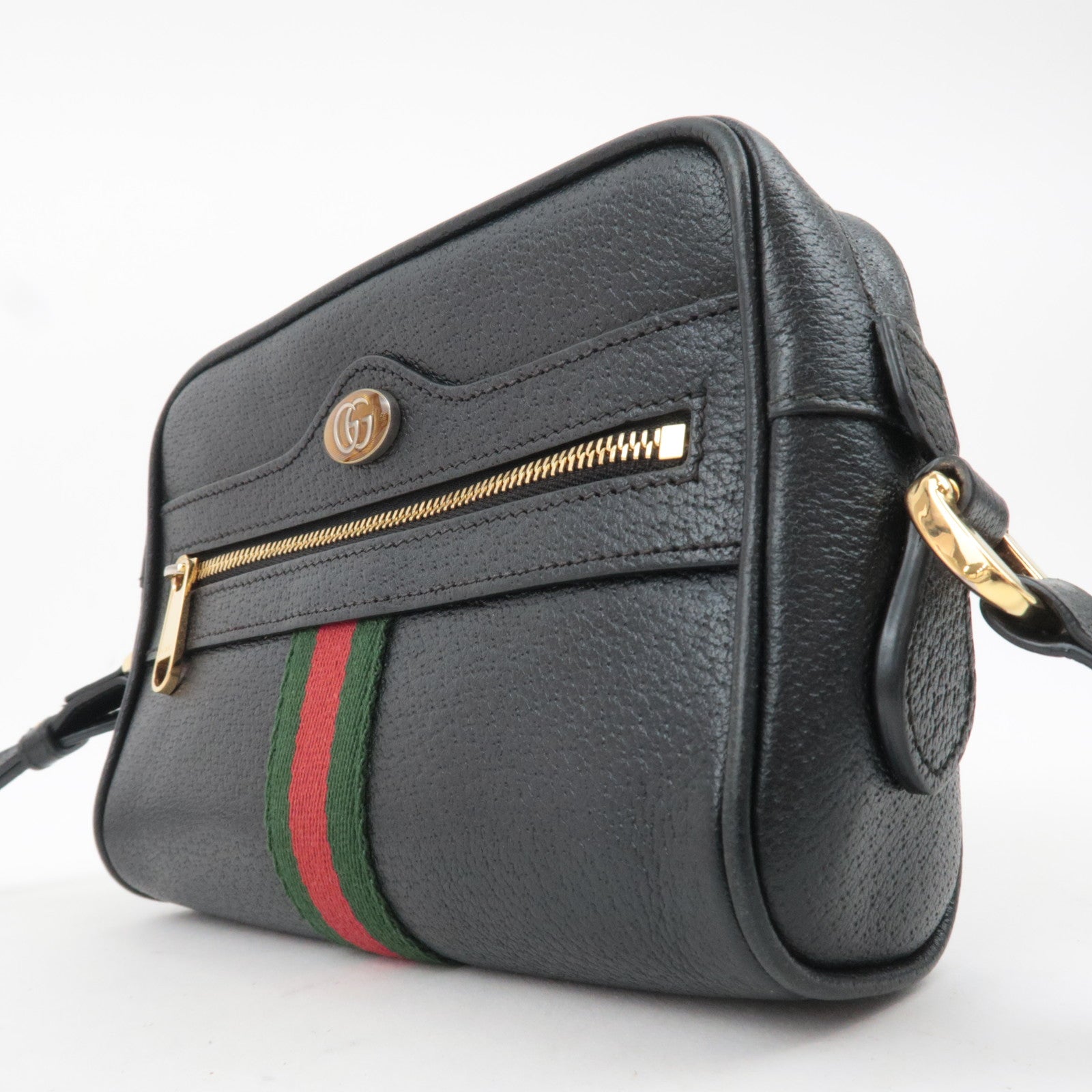 GUCCI Ophidia Sherry Shoulder Bag Black 517350