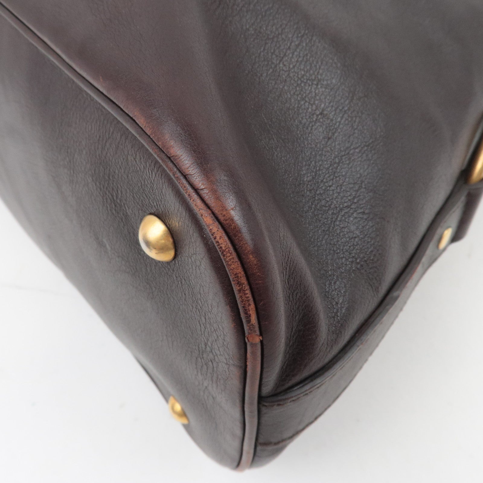 SAINT LAURENT YSL Muse Leather Handbag Brown 153959