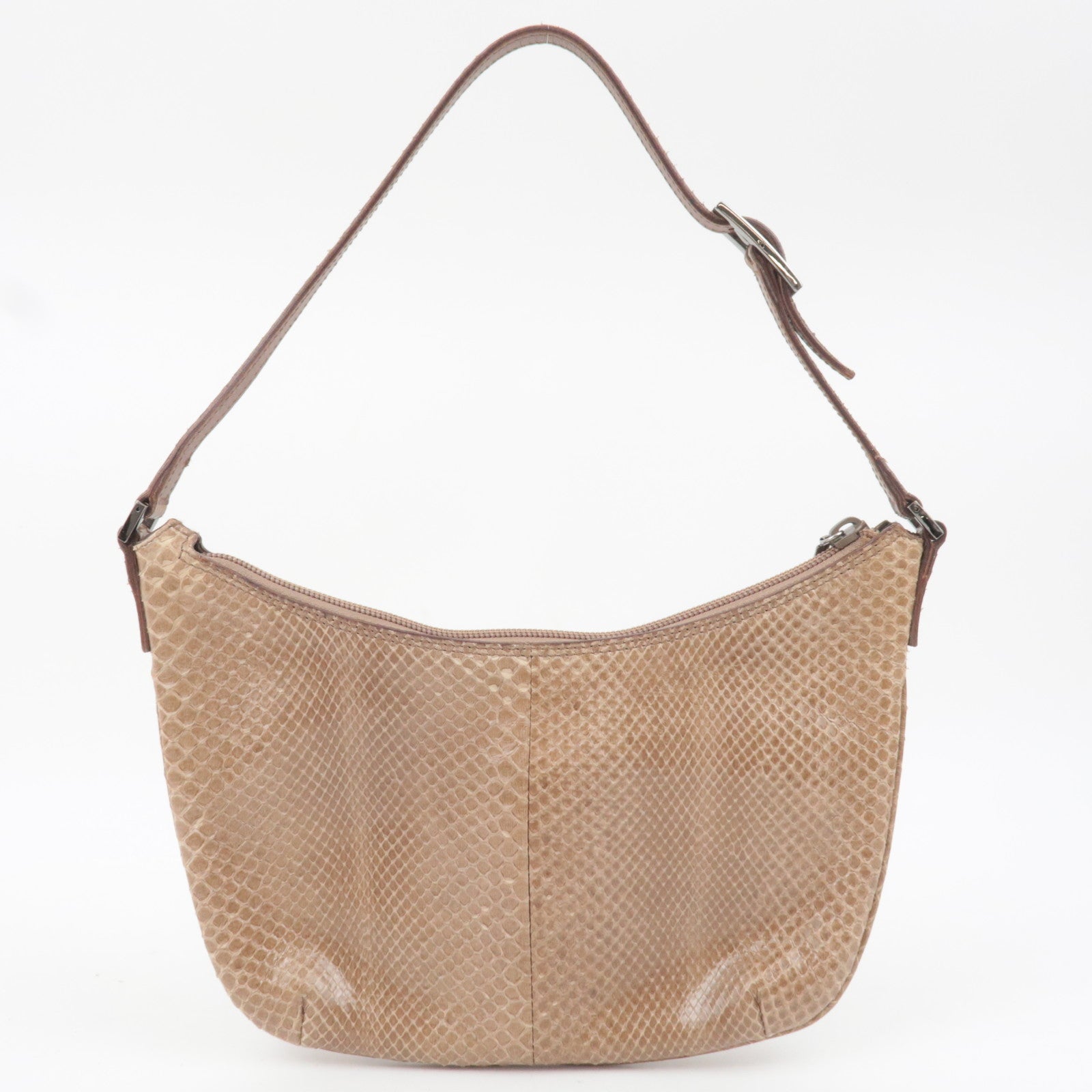 GUCCI Leather Shoulder Bag Brown 005.0813