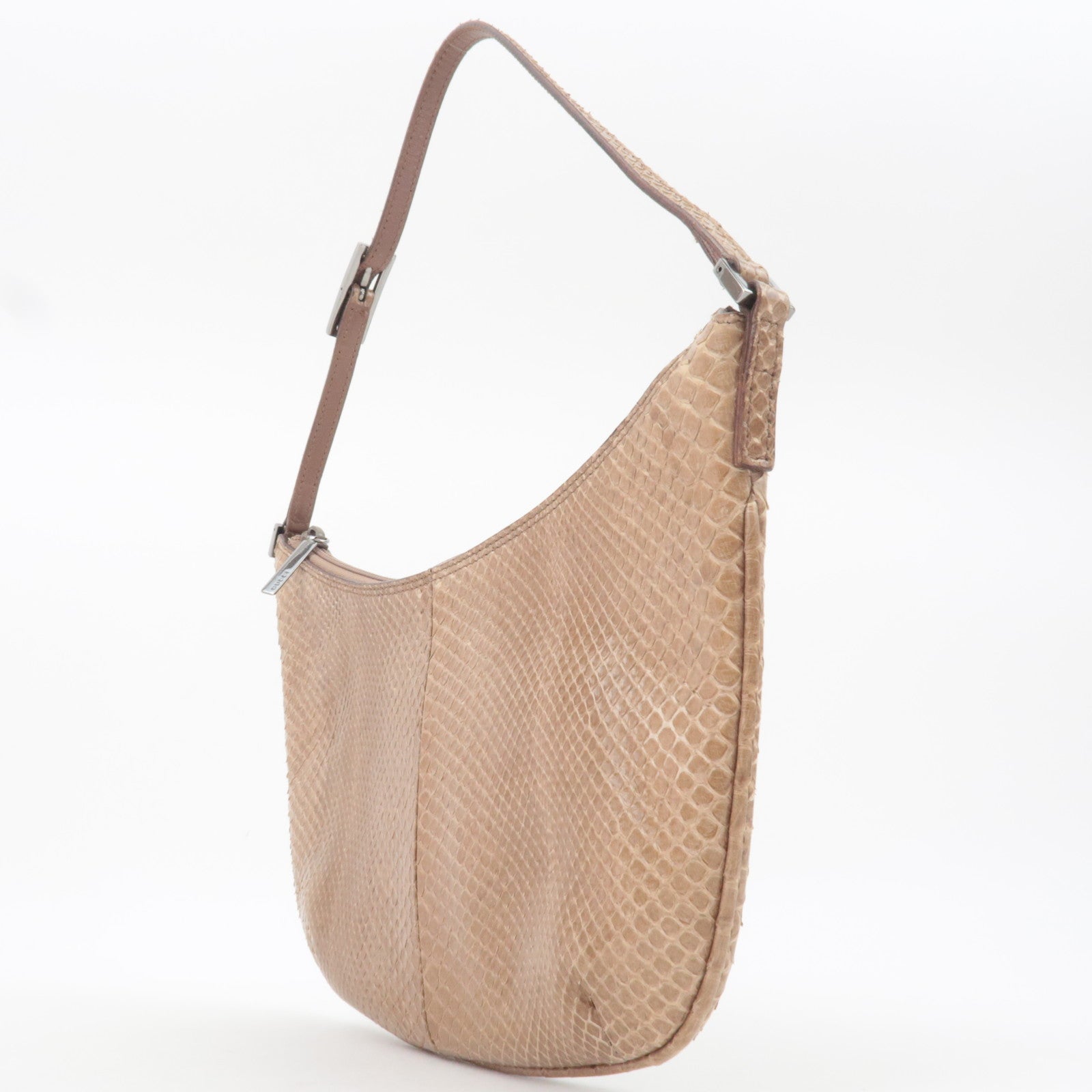 GUCCI Leather Shoulder Bag Brown 005.0813