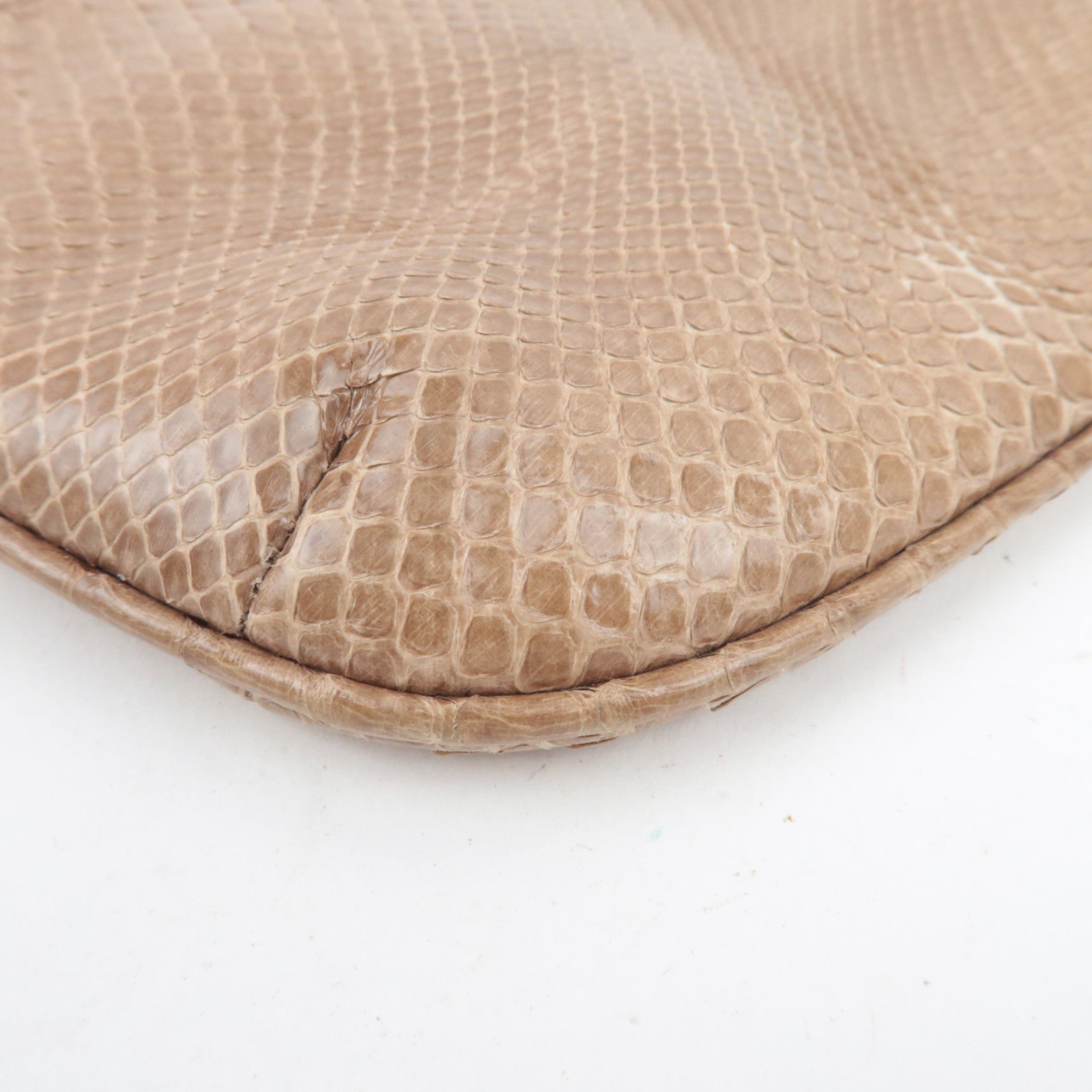 GUCCI Leather Shoulder Bag Brown 005.0813