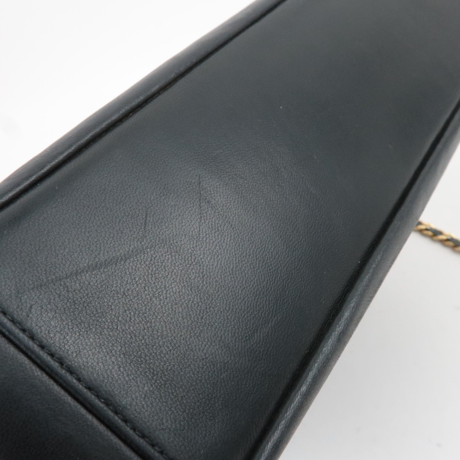 CHANEL 31 (Old model) Matelasse 2Way Chain Shoulder Bag Lambskin Black Gold HDW