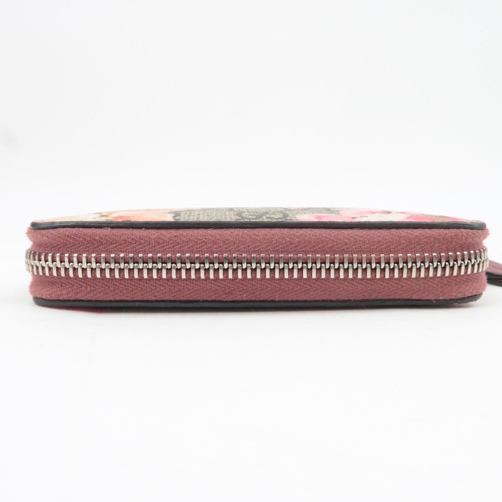 GUCCI GG Blooms GG Supreme Coin Case Card Case Beige Pink 421310