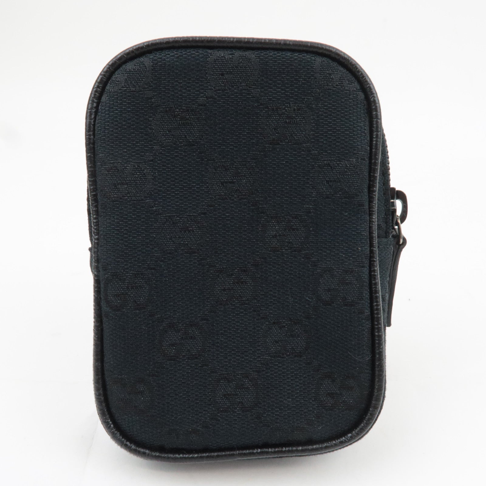 GUCCI GG Canvas Cigarette Case Mini Pouch Black 115249