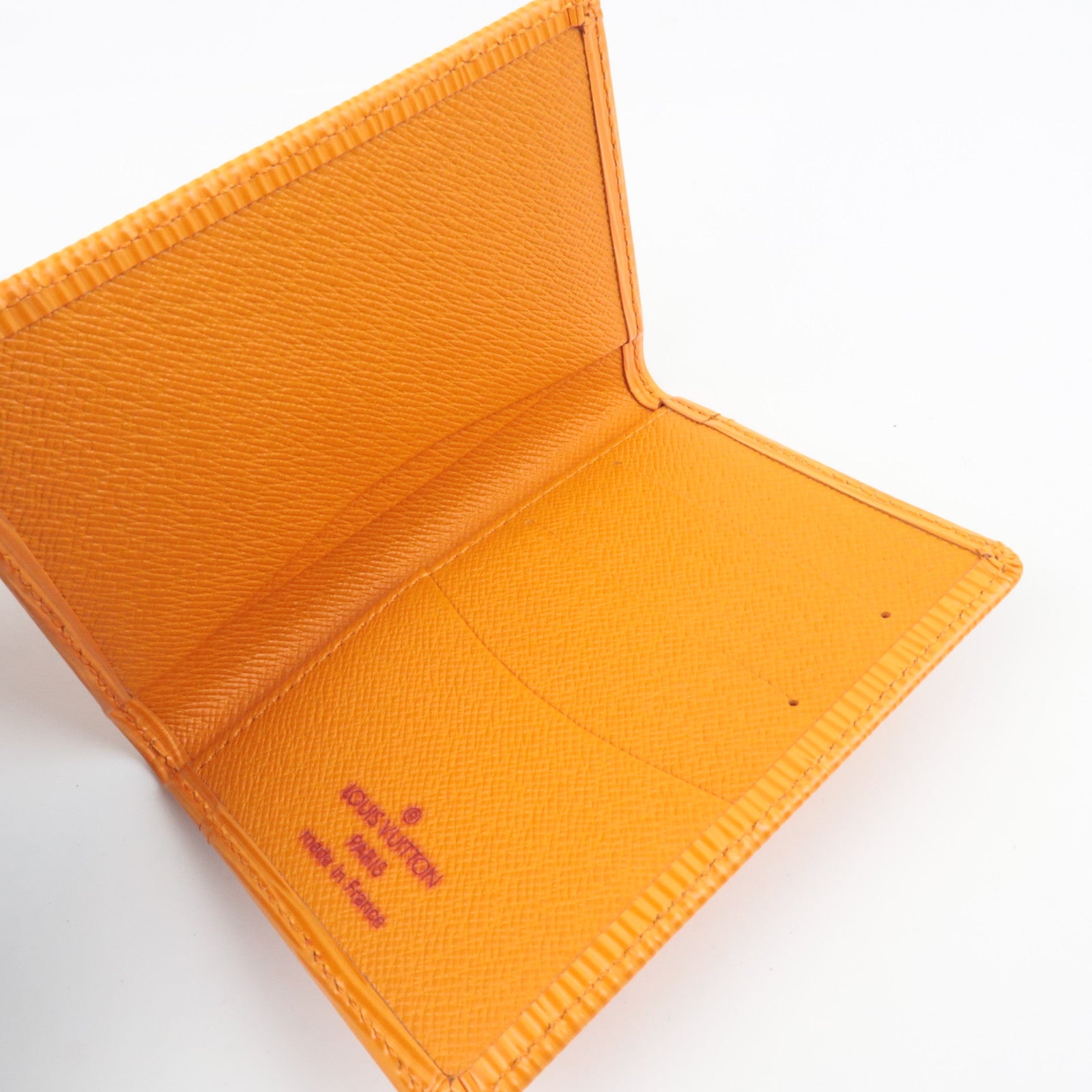 Louis Vuitton Epi Organizer De Poche Card Case Mandarin M6358H