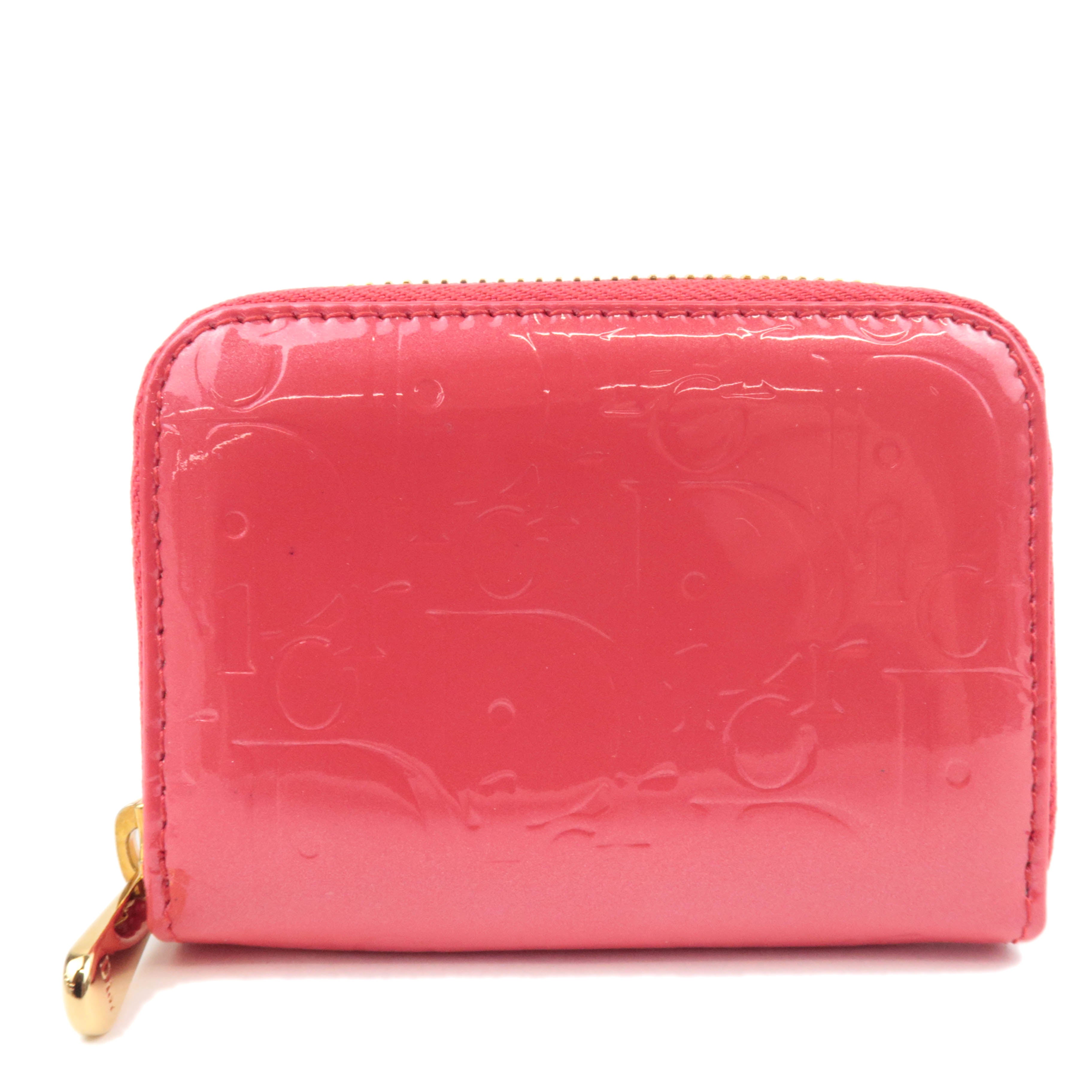 Christian Dior Trotter Patent Coin Case Pink89251