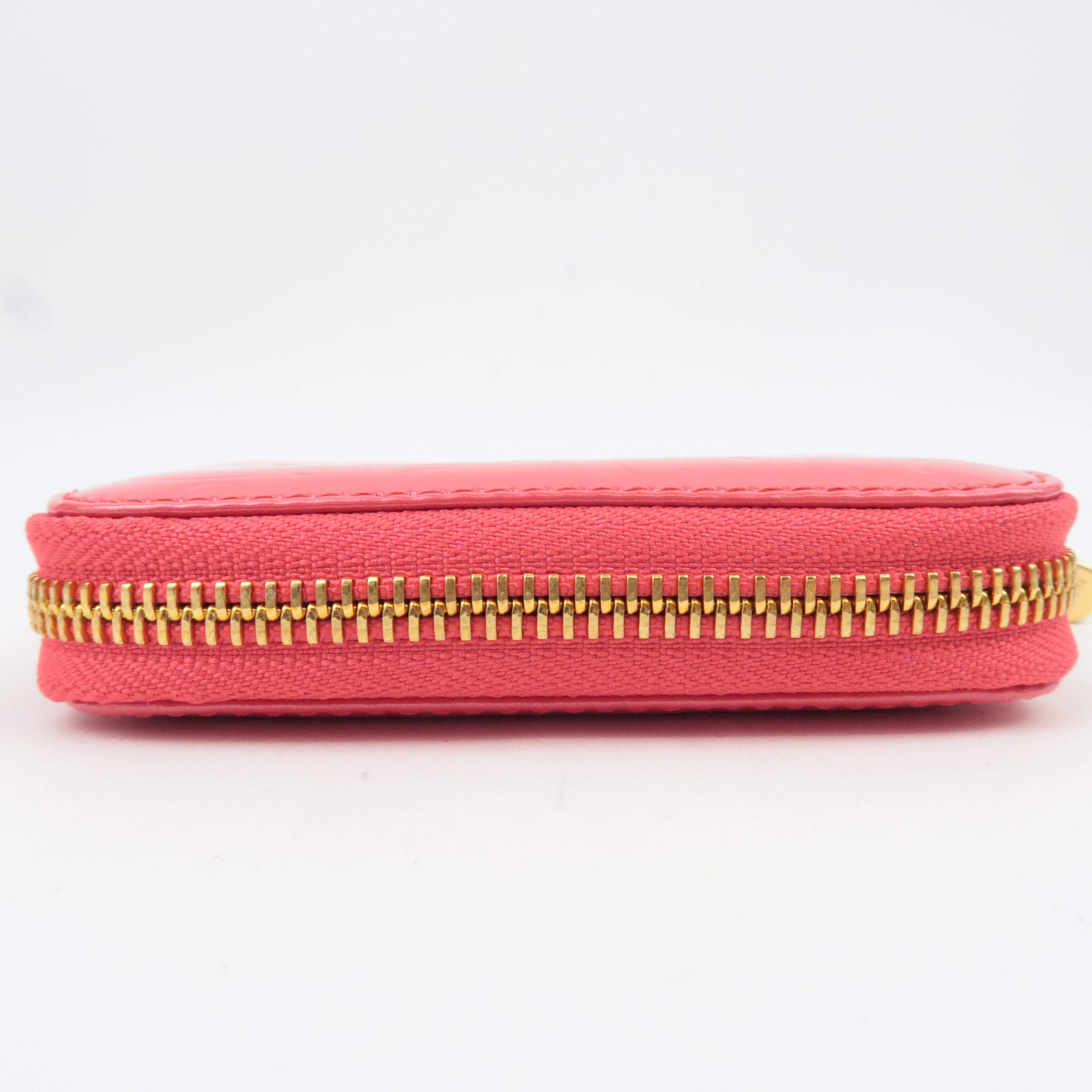 Christian Dior Trotter Patent Coin Case Pink