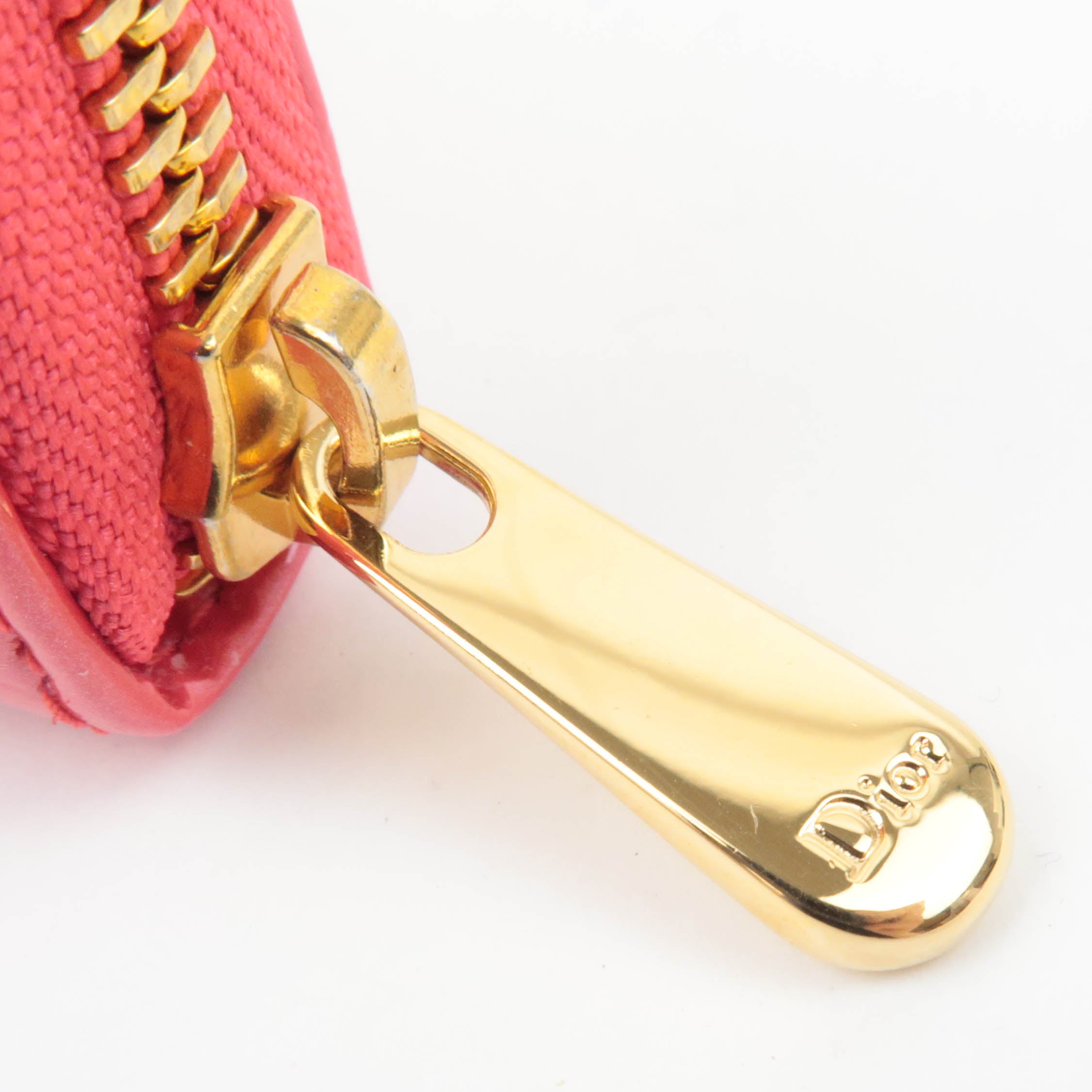 Christian Dior Trotter Patent Coin Case Pink
