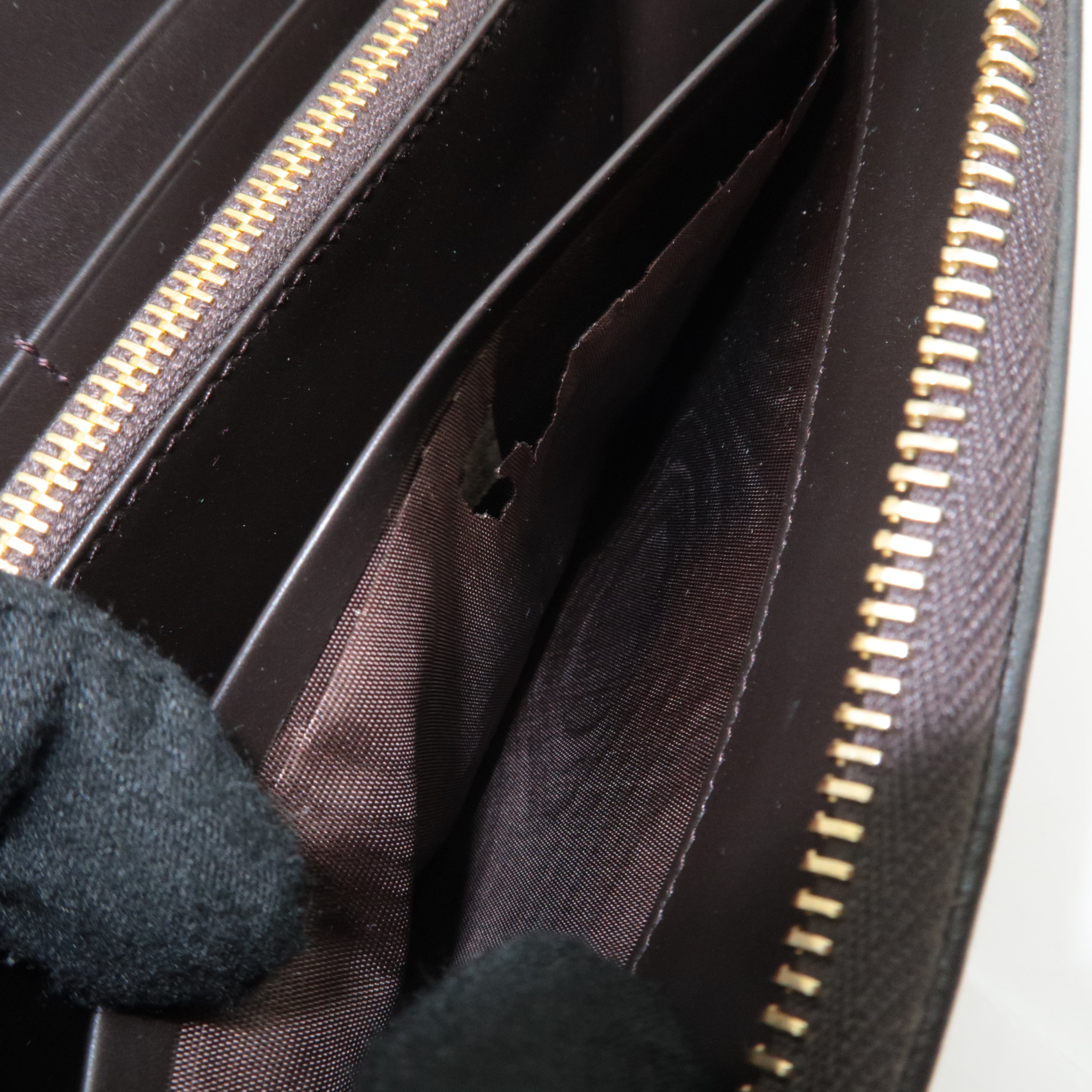 PRADA Leopard Calf Hair Long Wallet Brown 1M0506