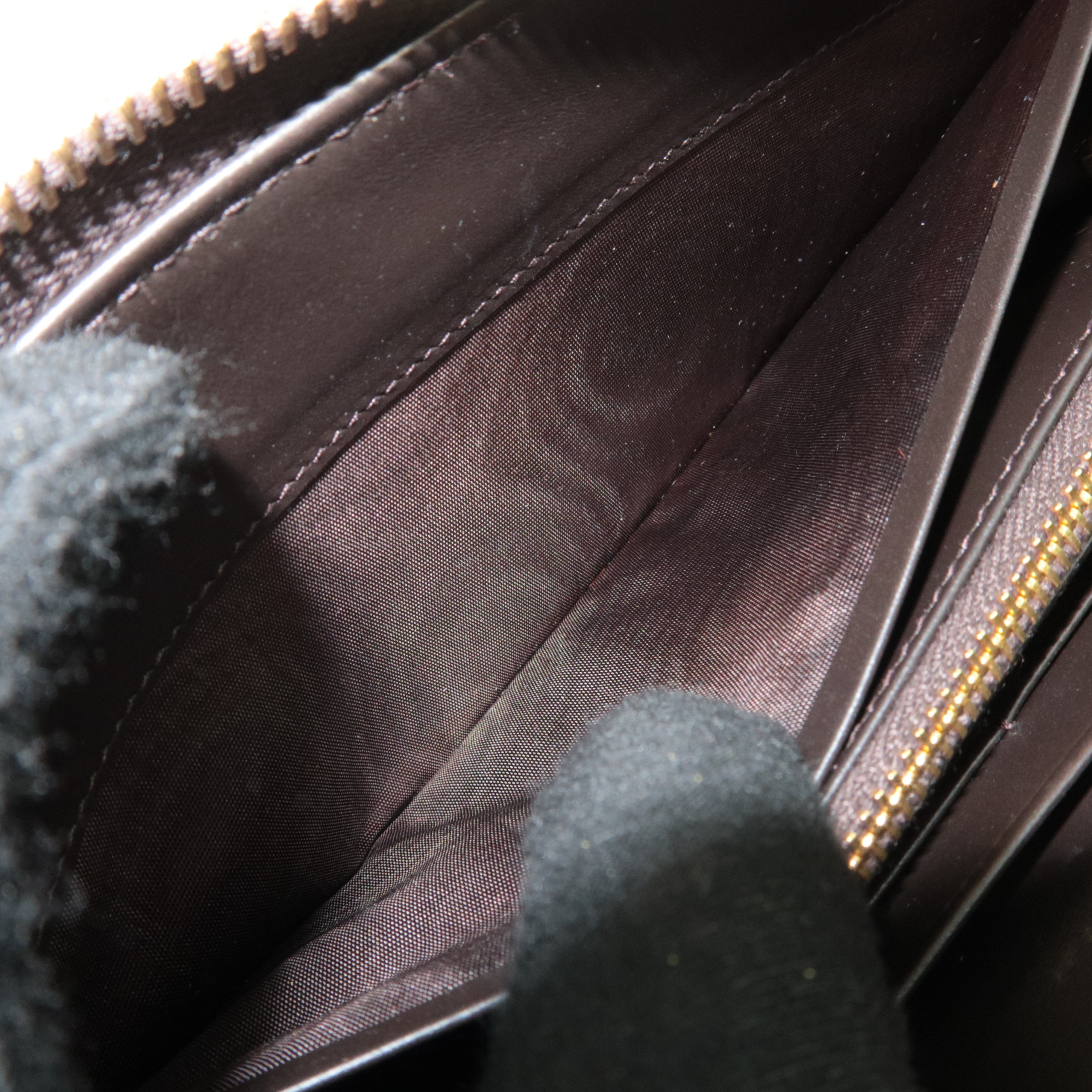 PRADA Leopard Calf Hair Long Wallet Brown 1M0506